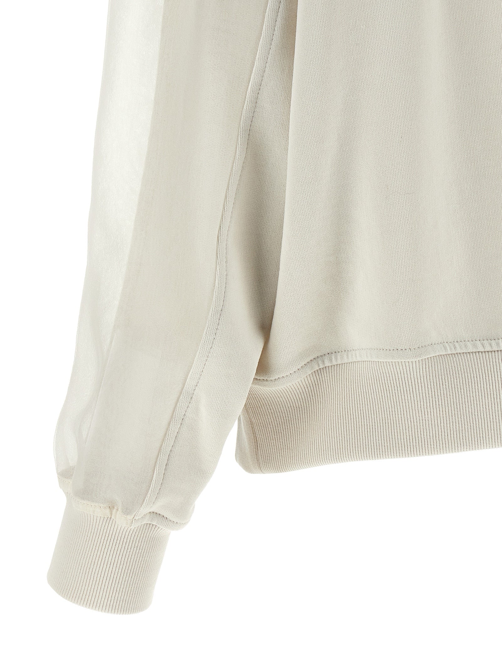 White Cotton Sweatshirt