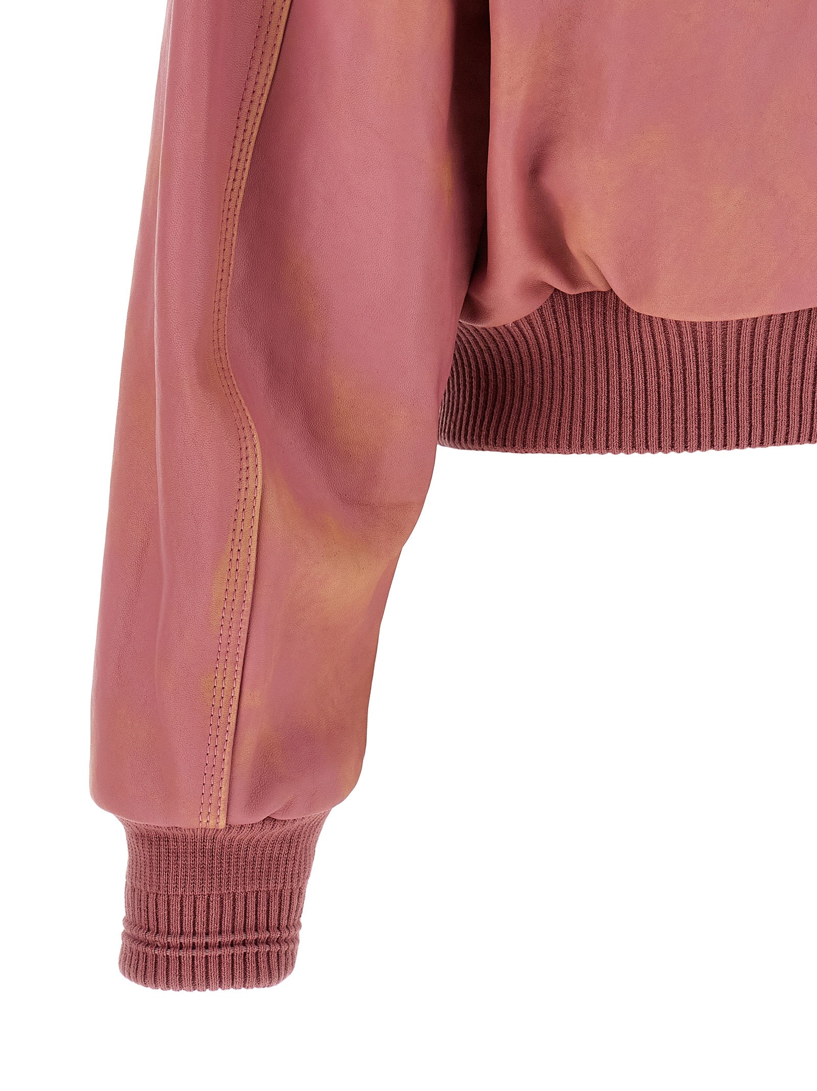 Multicolor Lamb Leather Leather Jacket