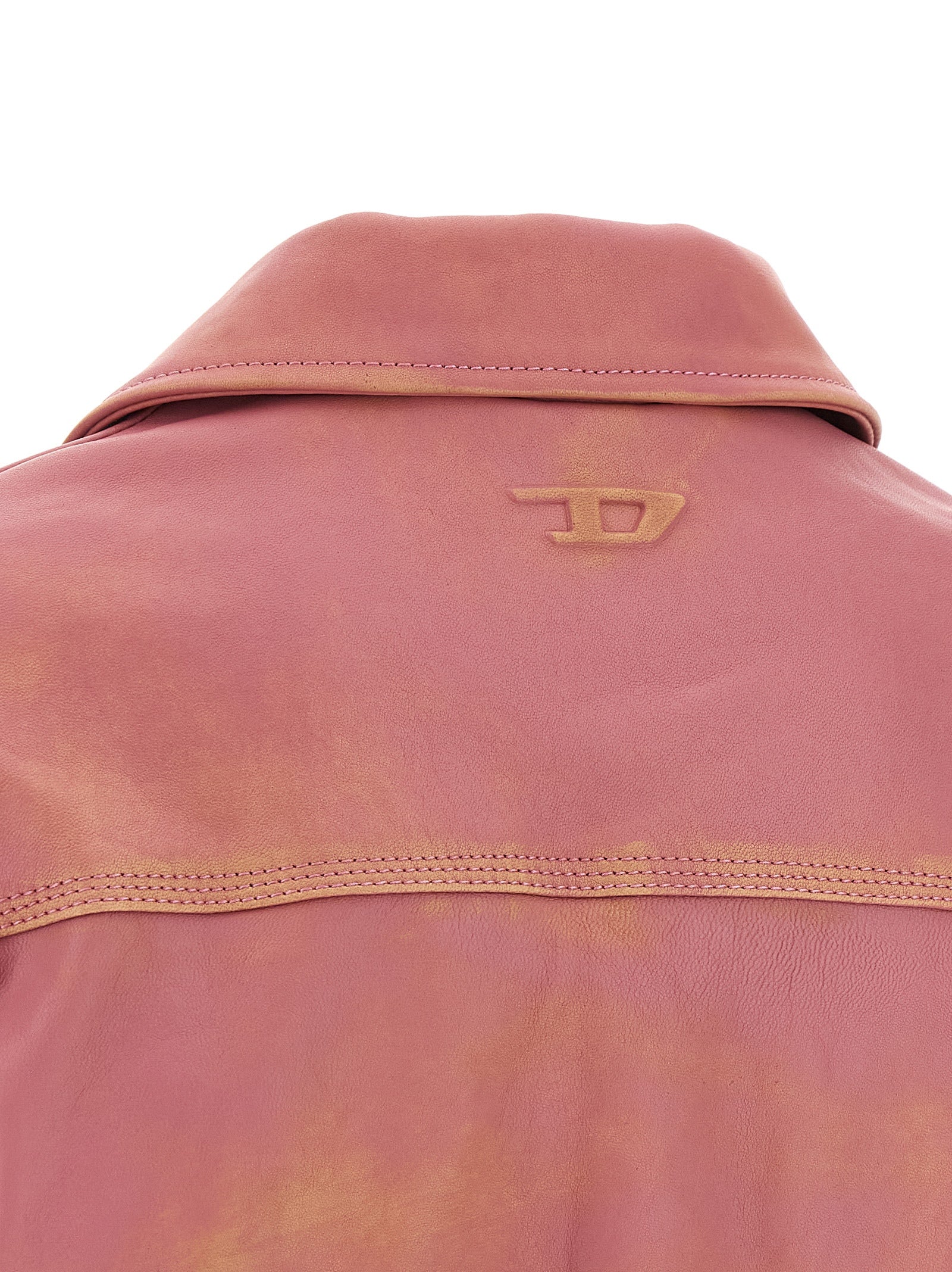 Multicolor Lamb Leather Leather Jacket