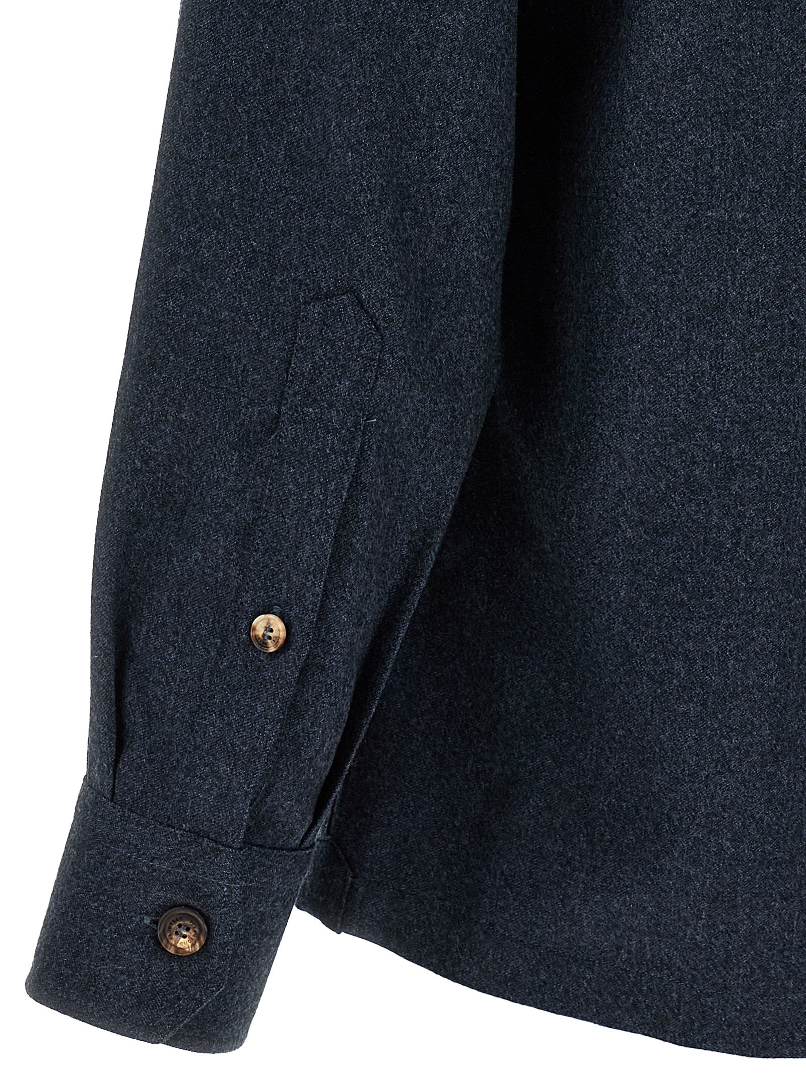 Blue Virgin Wool Blouse