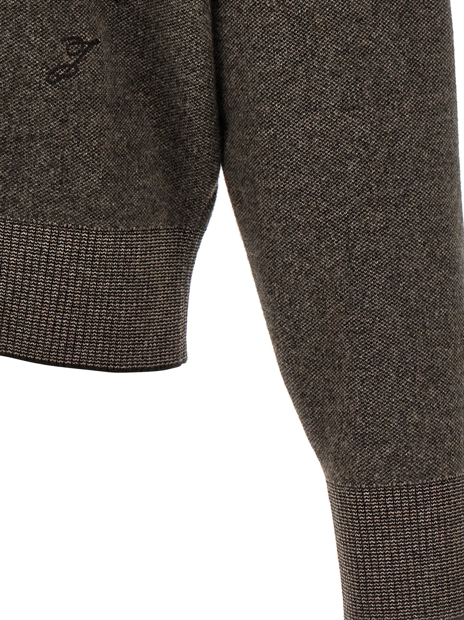 Brown Merino Wool Cardigan