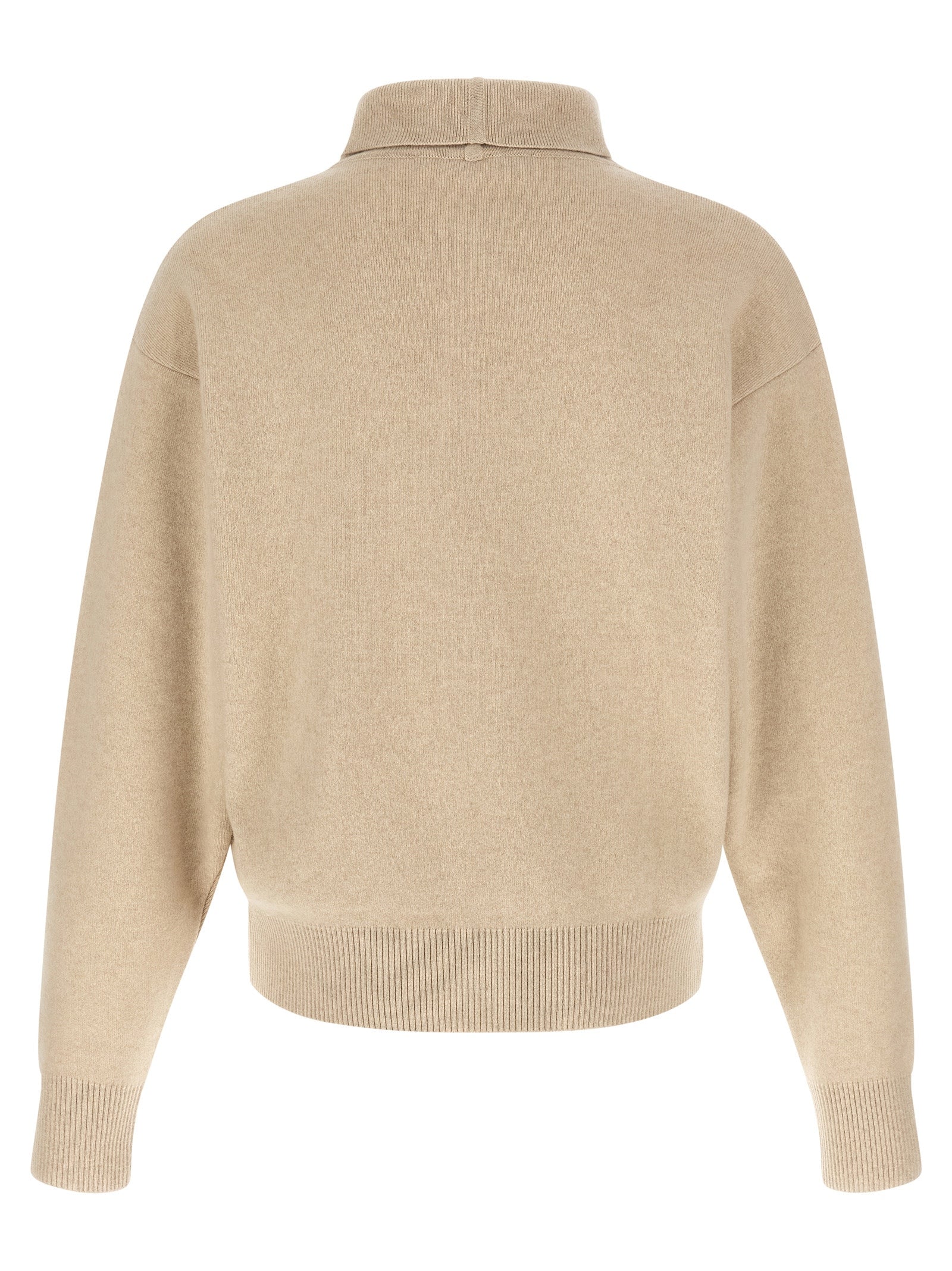 Beige Merino Wool Cardigan