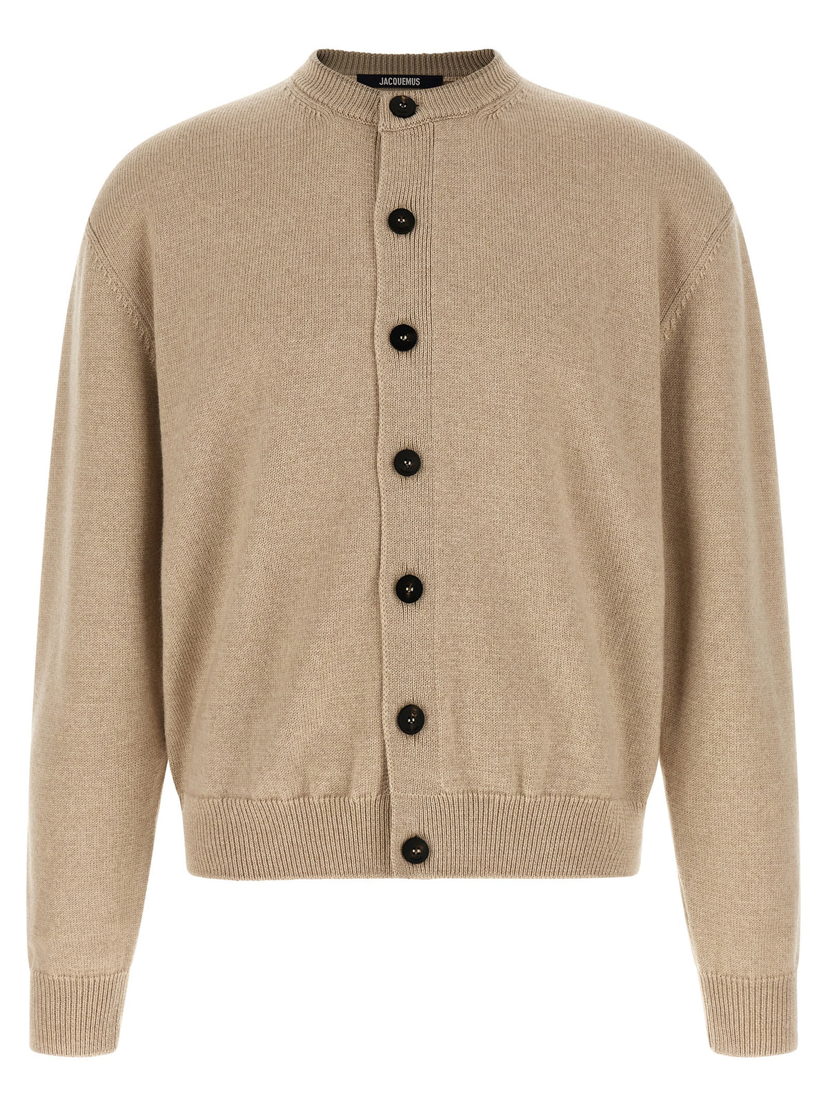 Beige Merino Wool Cardigan