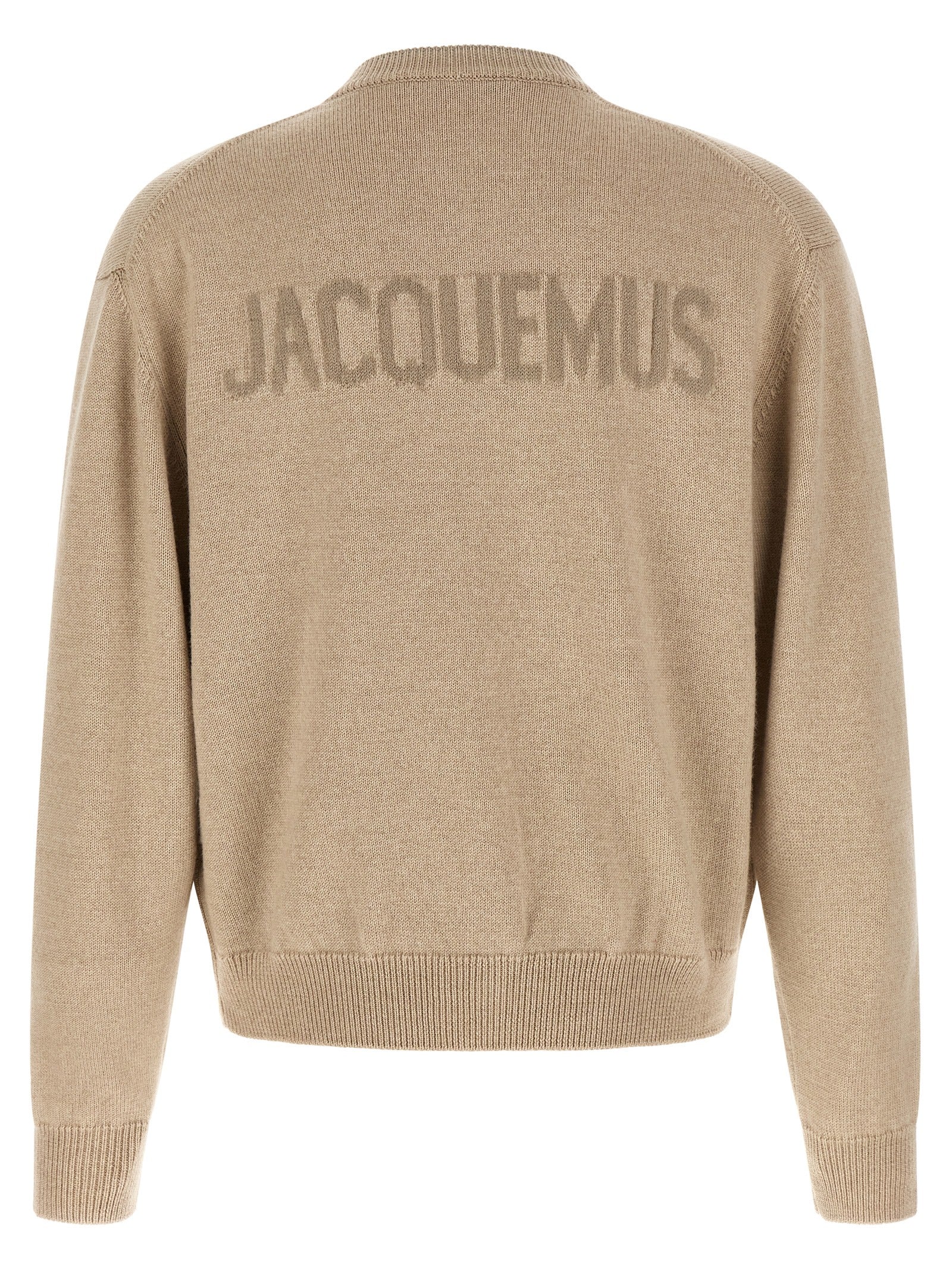 Beige Merino Wool Cardigan