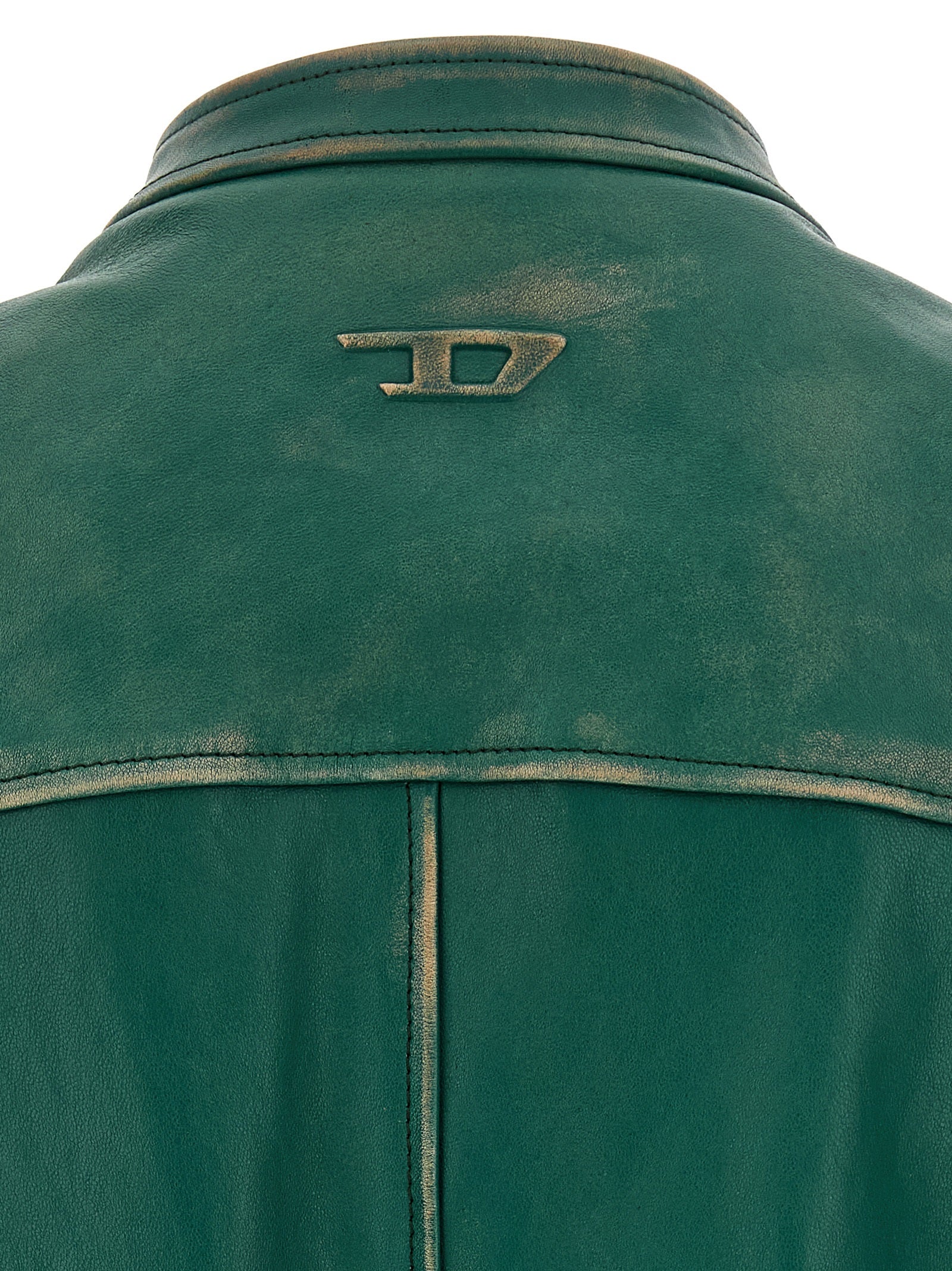 Bicolor Lamb Leather Leather Jacket