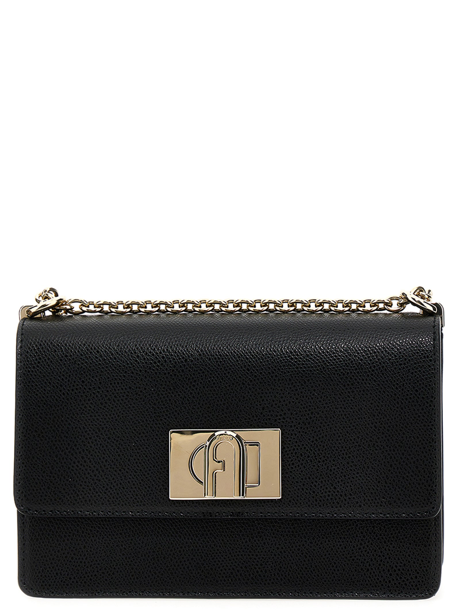 Black Leather Crossbody Bag