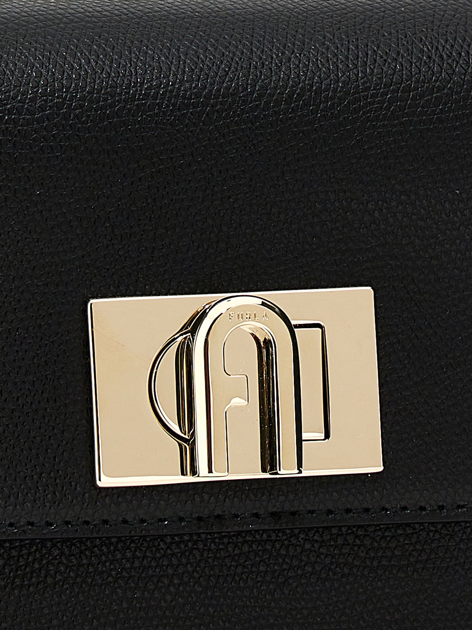 Black Leather Crossbody Bag