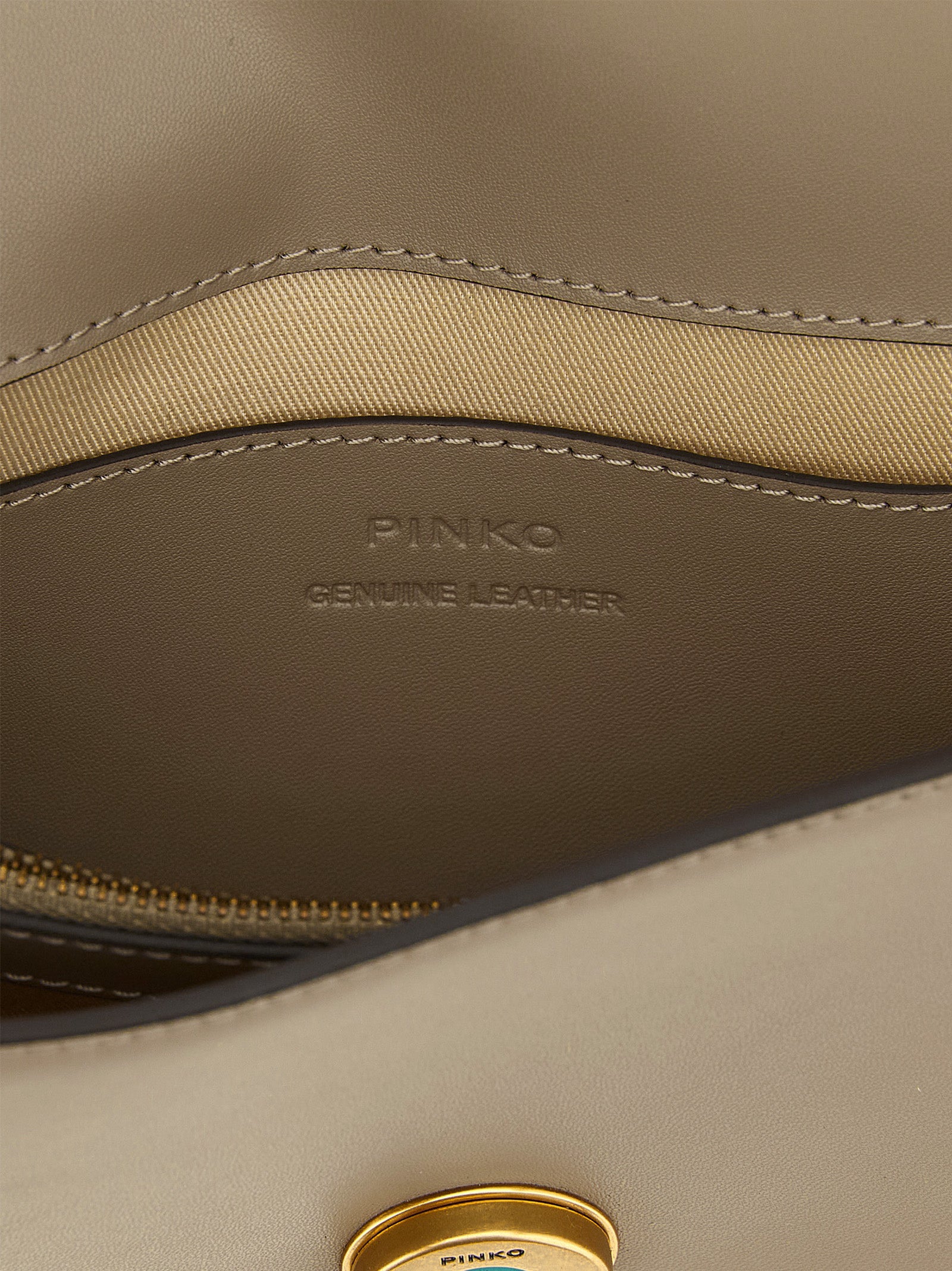 Gray Calfskin Crossbody Bag