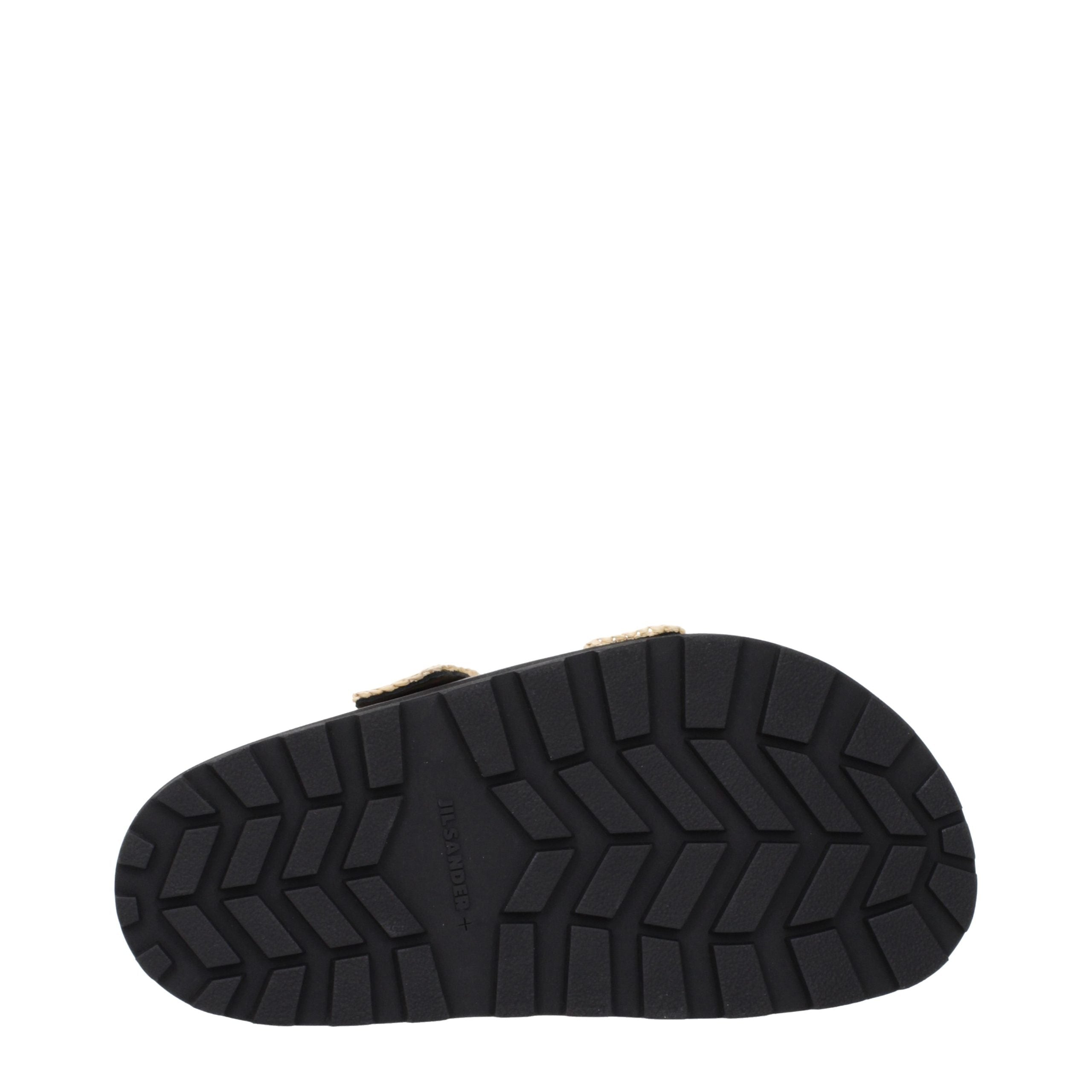 Beige Raffia Slippers