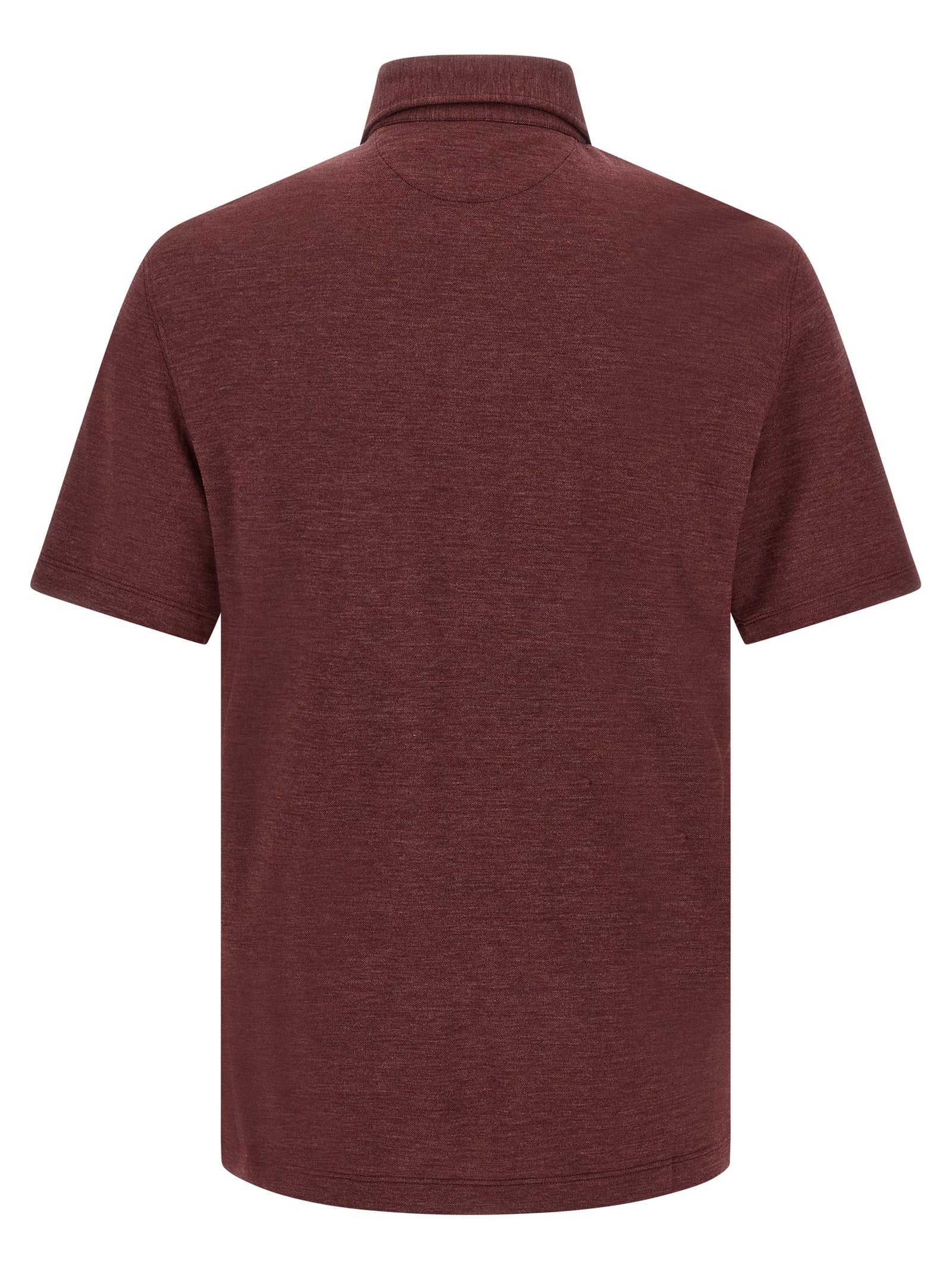 Bordeaux Virgin Wool Polo Shirt