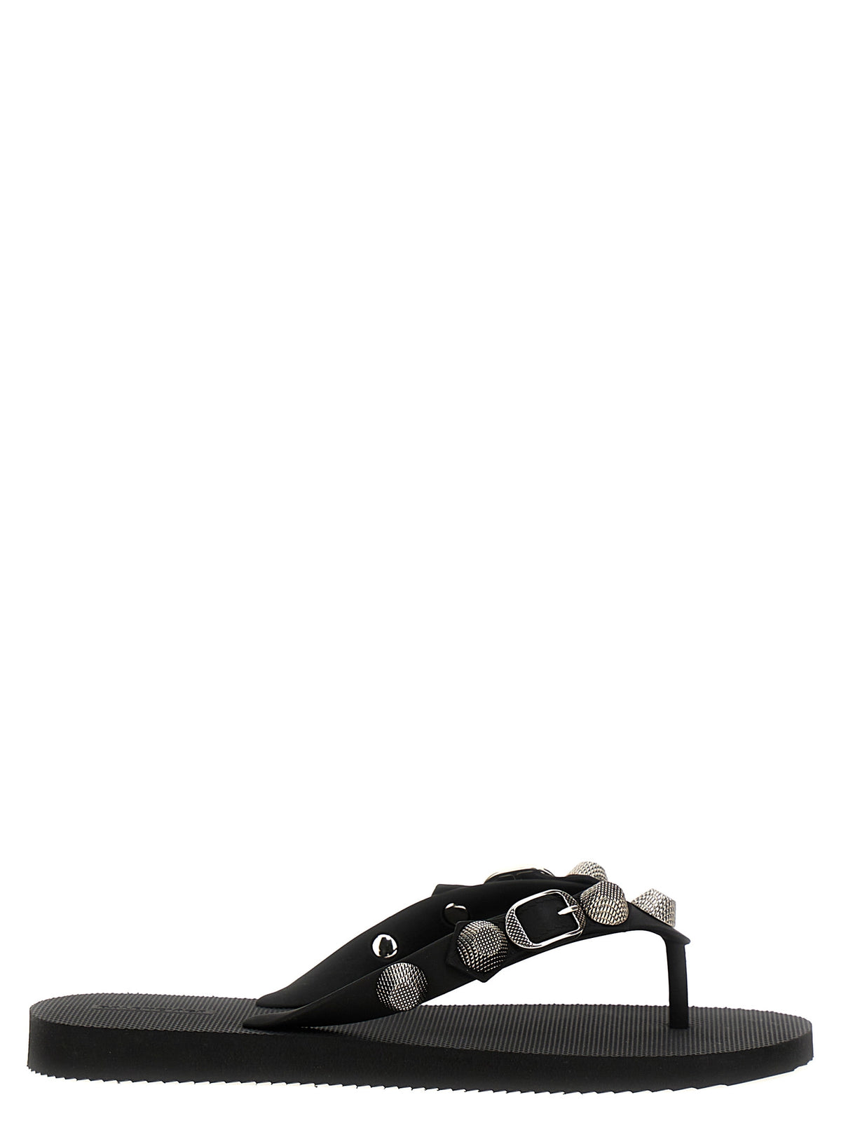 Black Rubber Slides