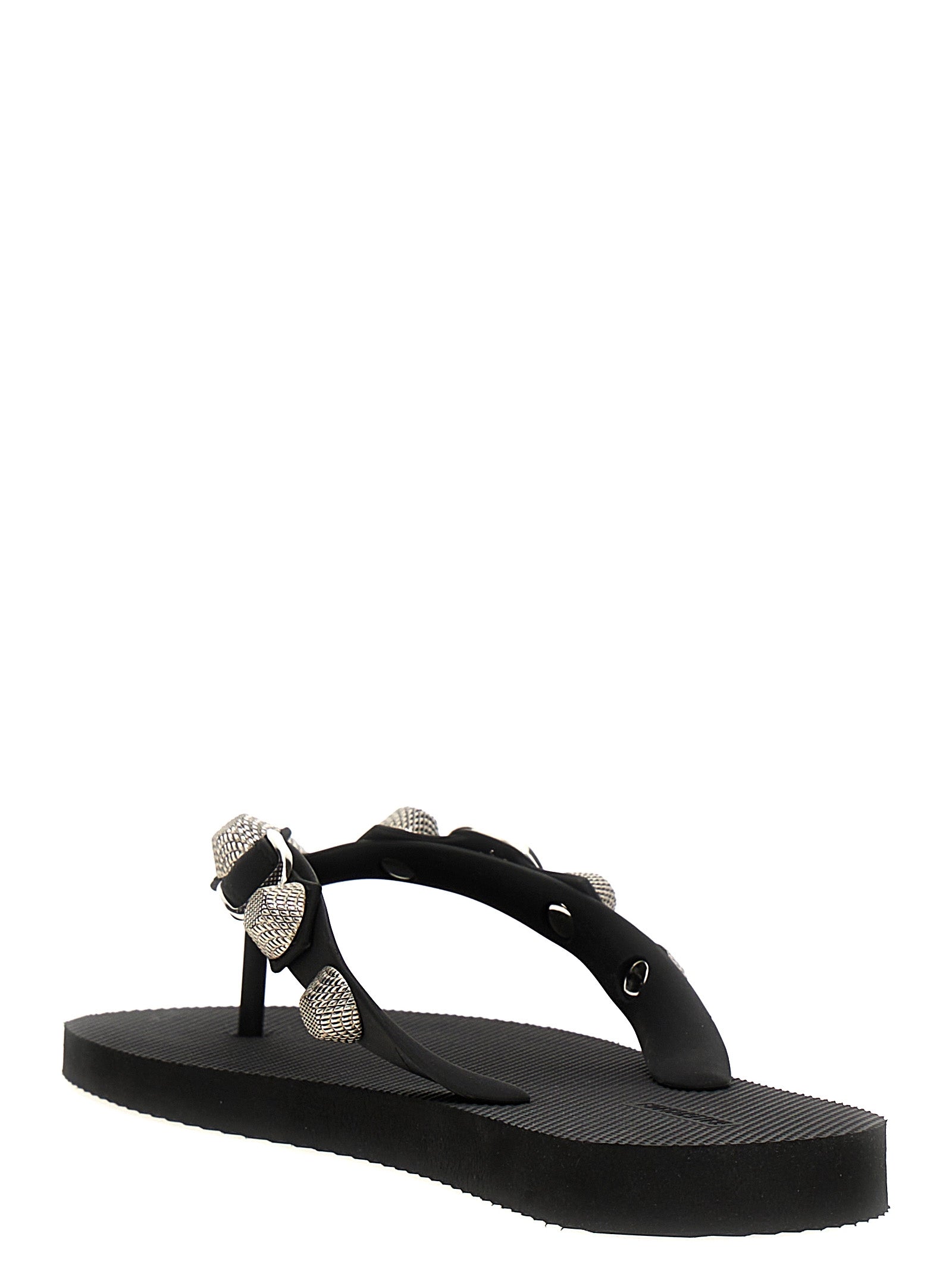 Black Rubber Slides