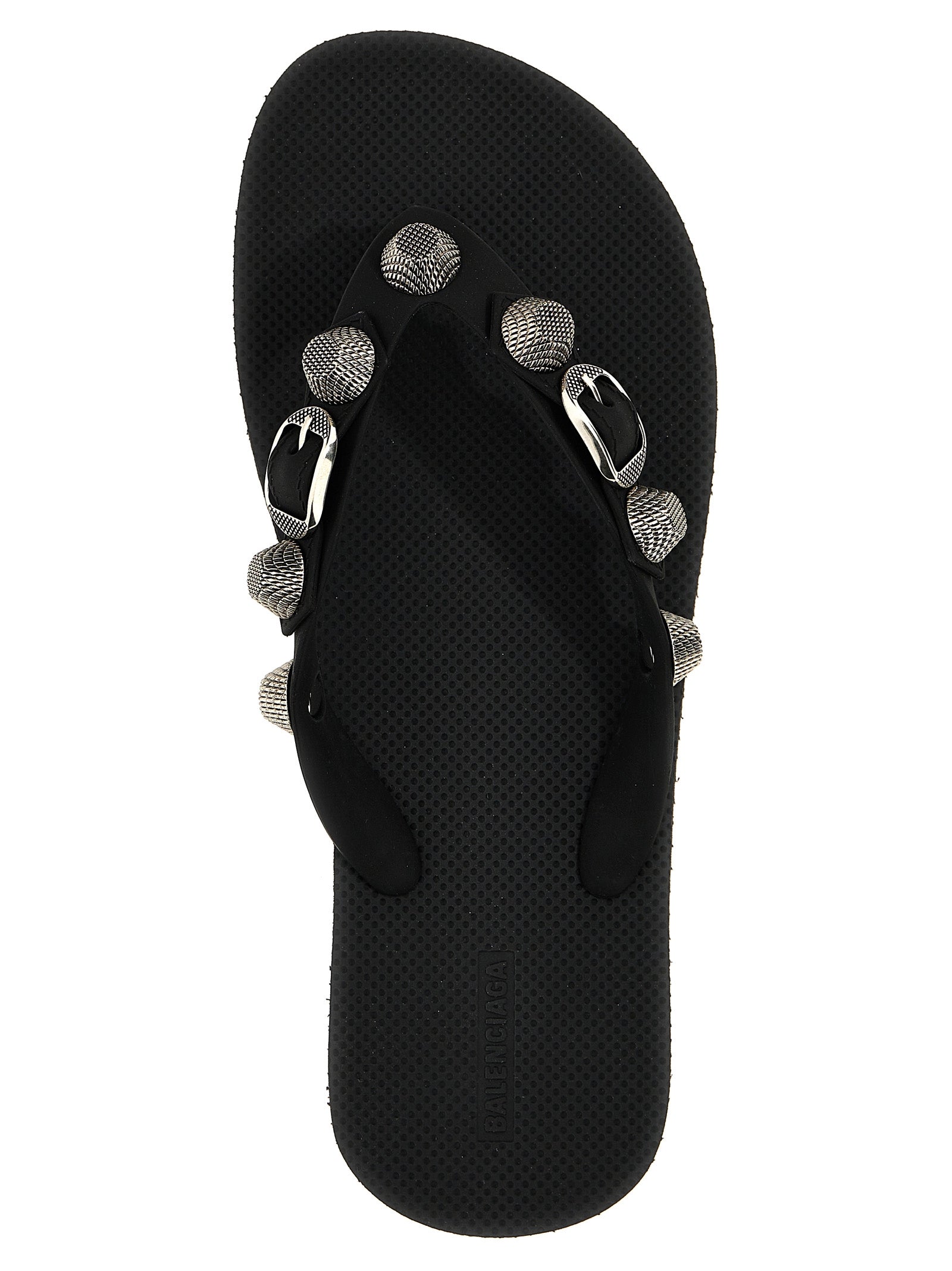 Black Rubber Slides