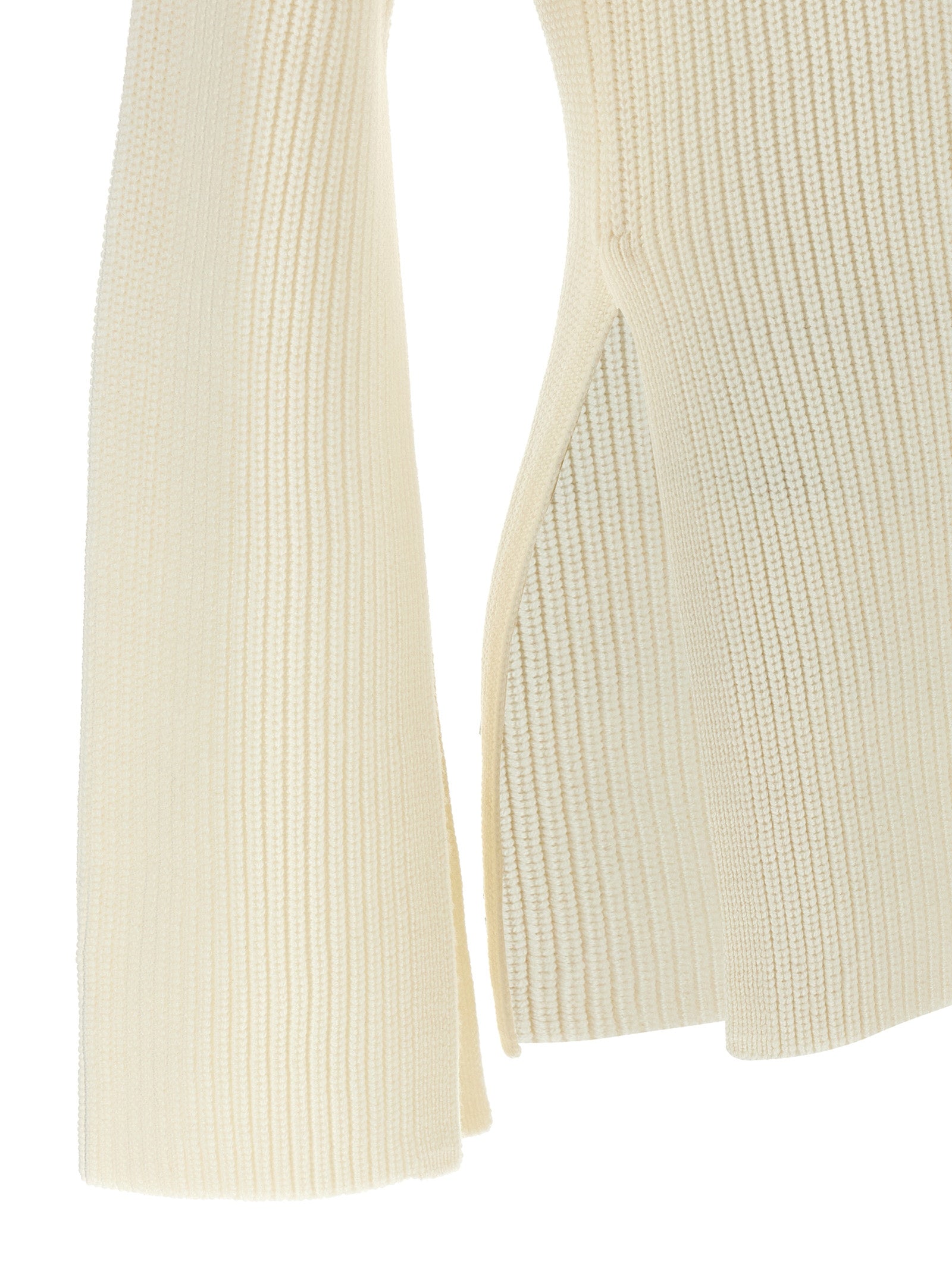 White Wool Cardigan