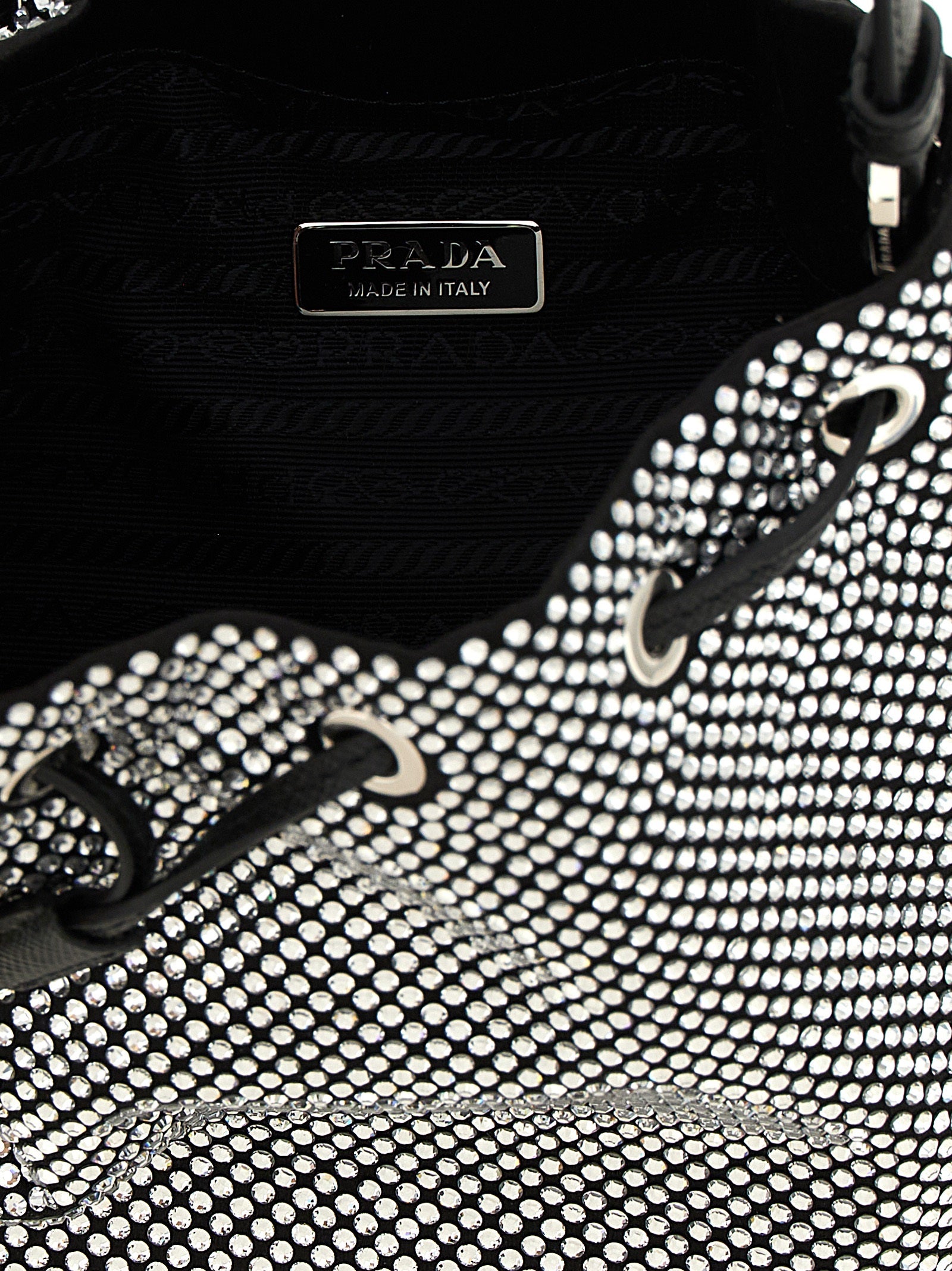 Gray Viscose Handbag