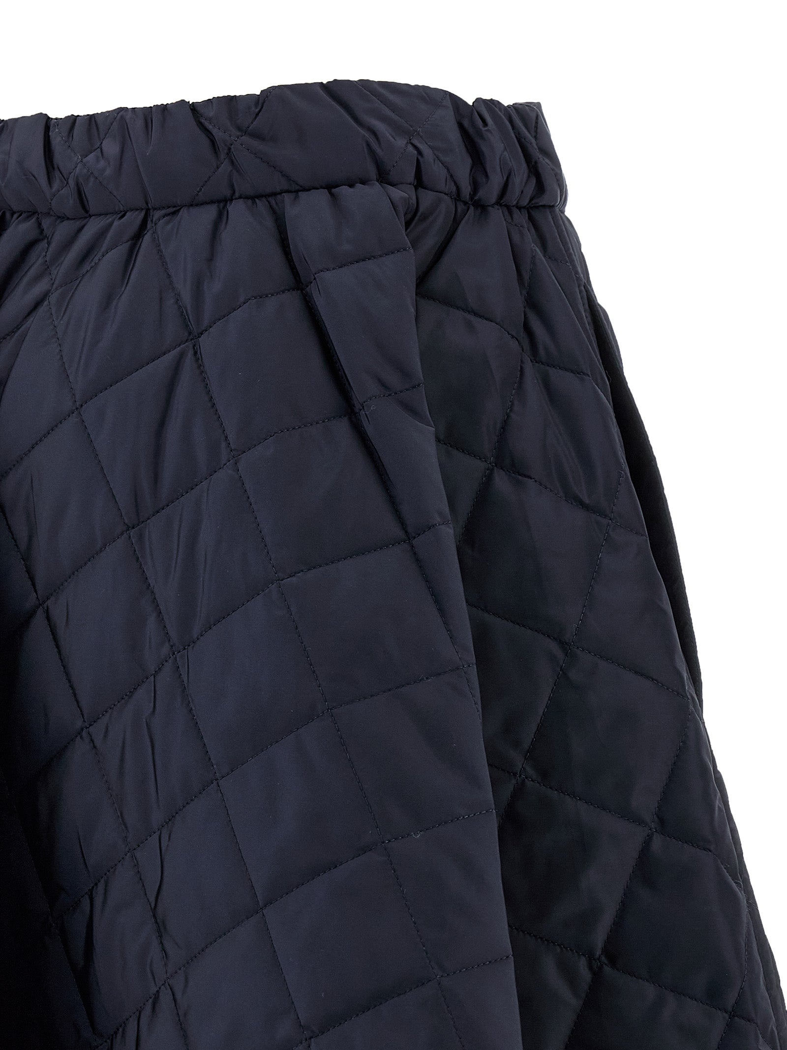 Blue Recycled Polyamide Midi Skirt