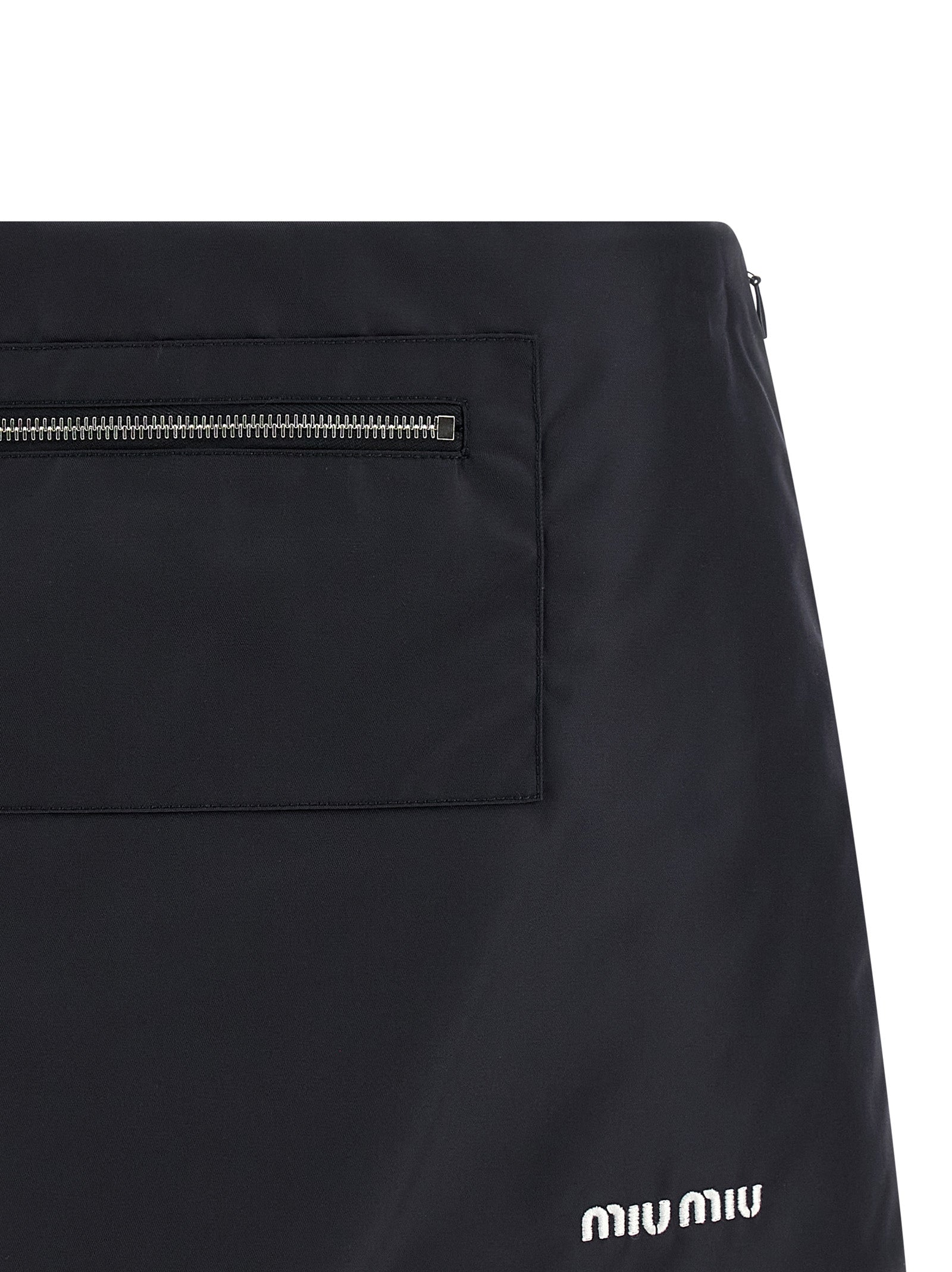Blue Recycled Polyamide Long Skirt