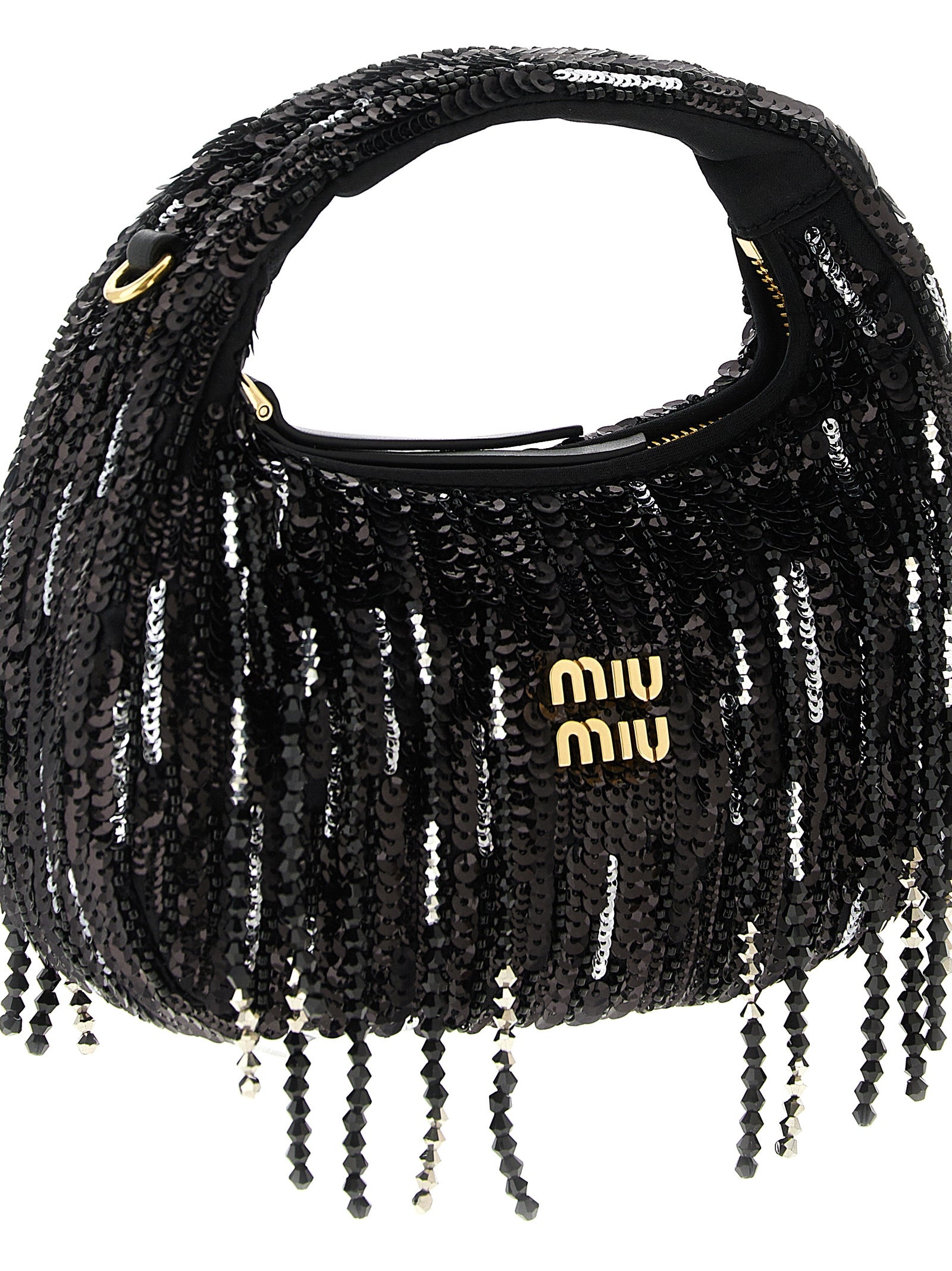 Black Polyester Handbag