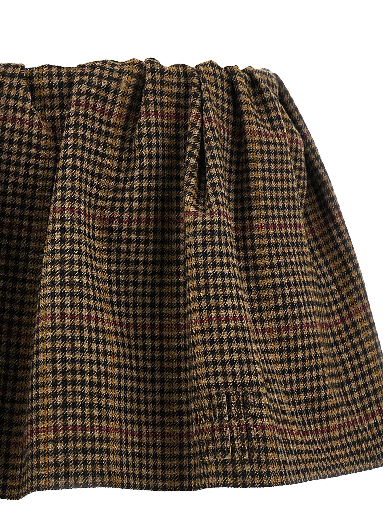 Brown Virgin Wool Long Skirt