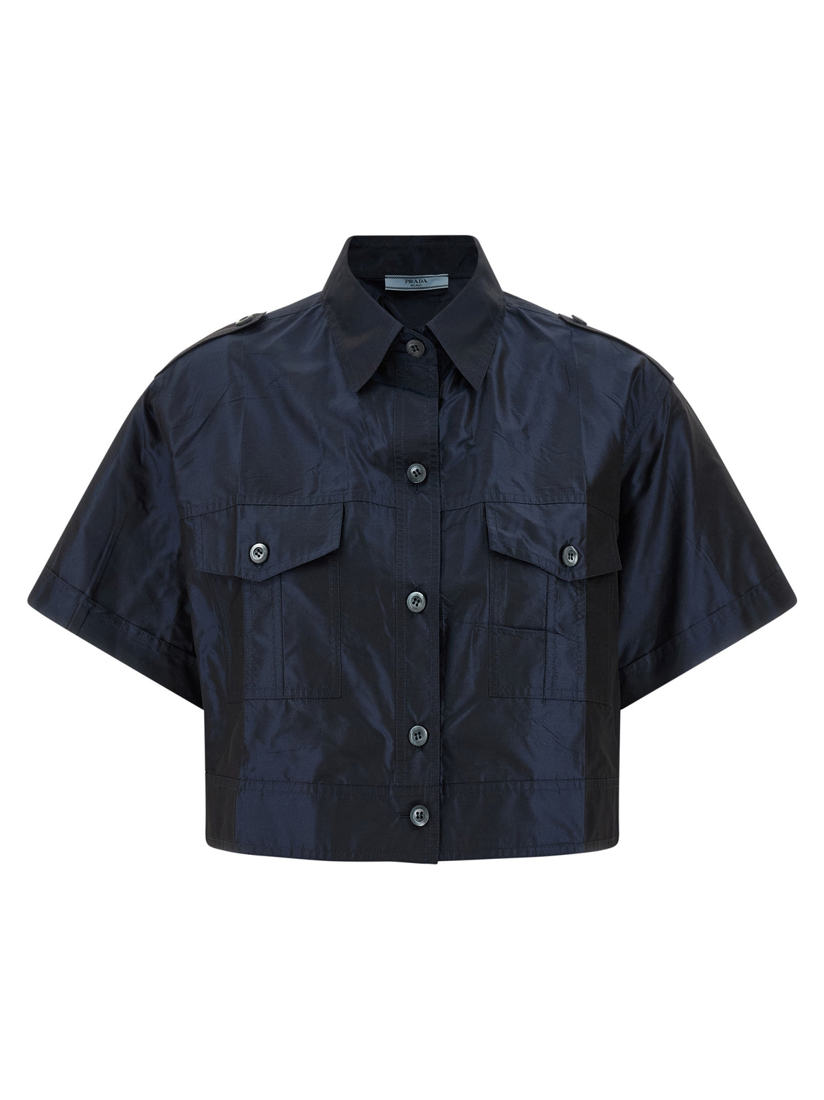 Blue Silk Blouse