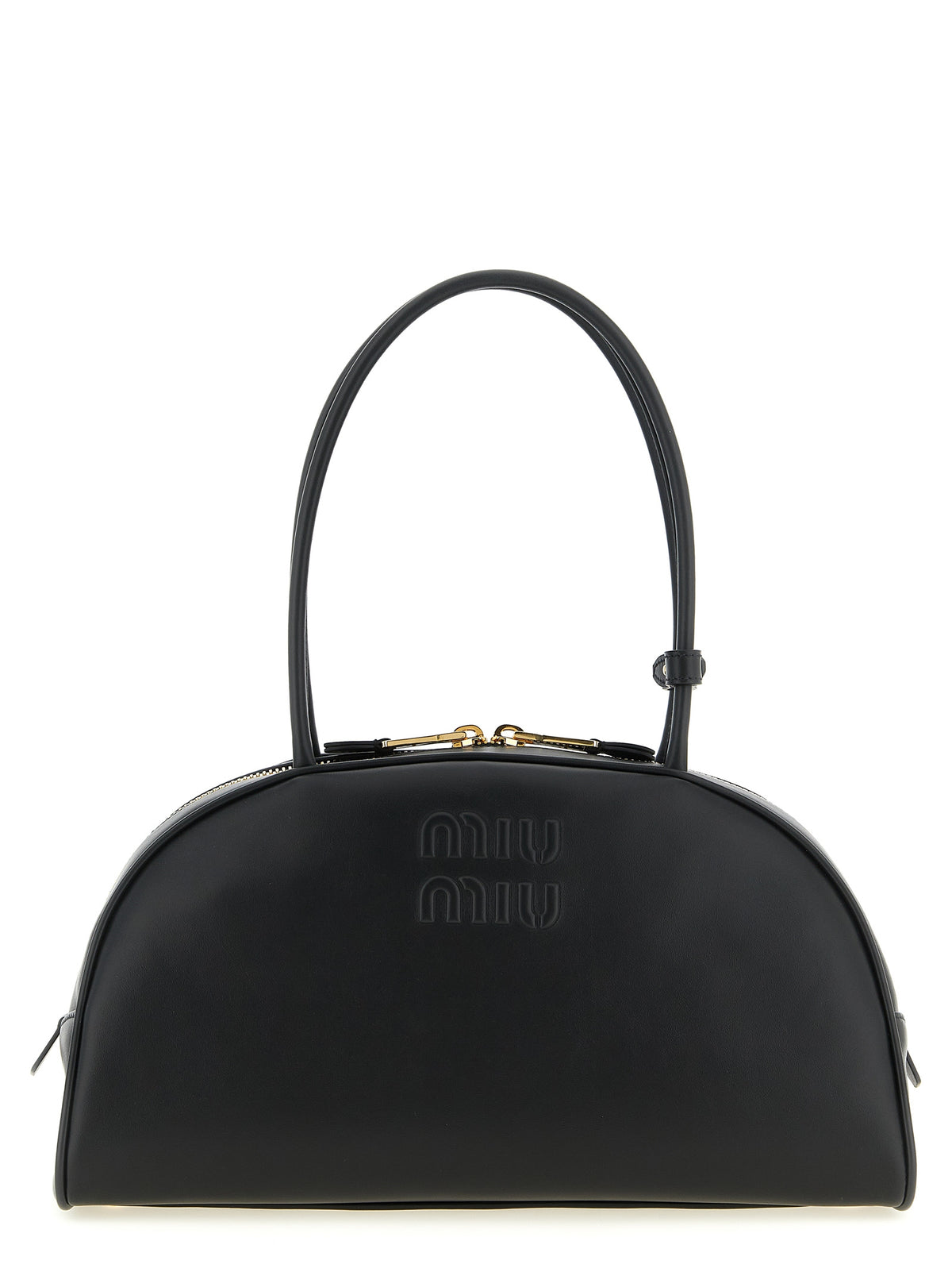 Black Calfskin Shoulder Bag