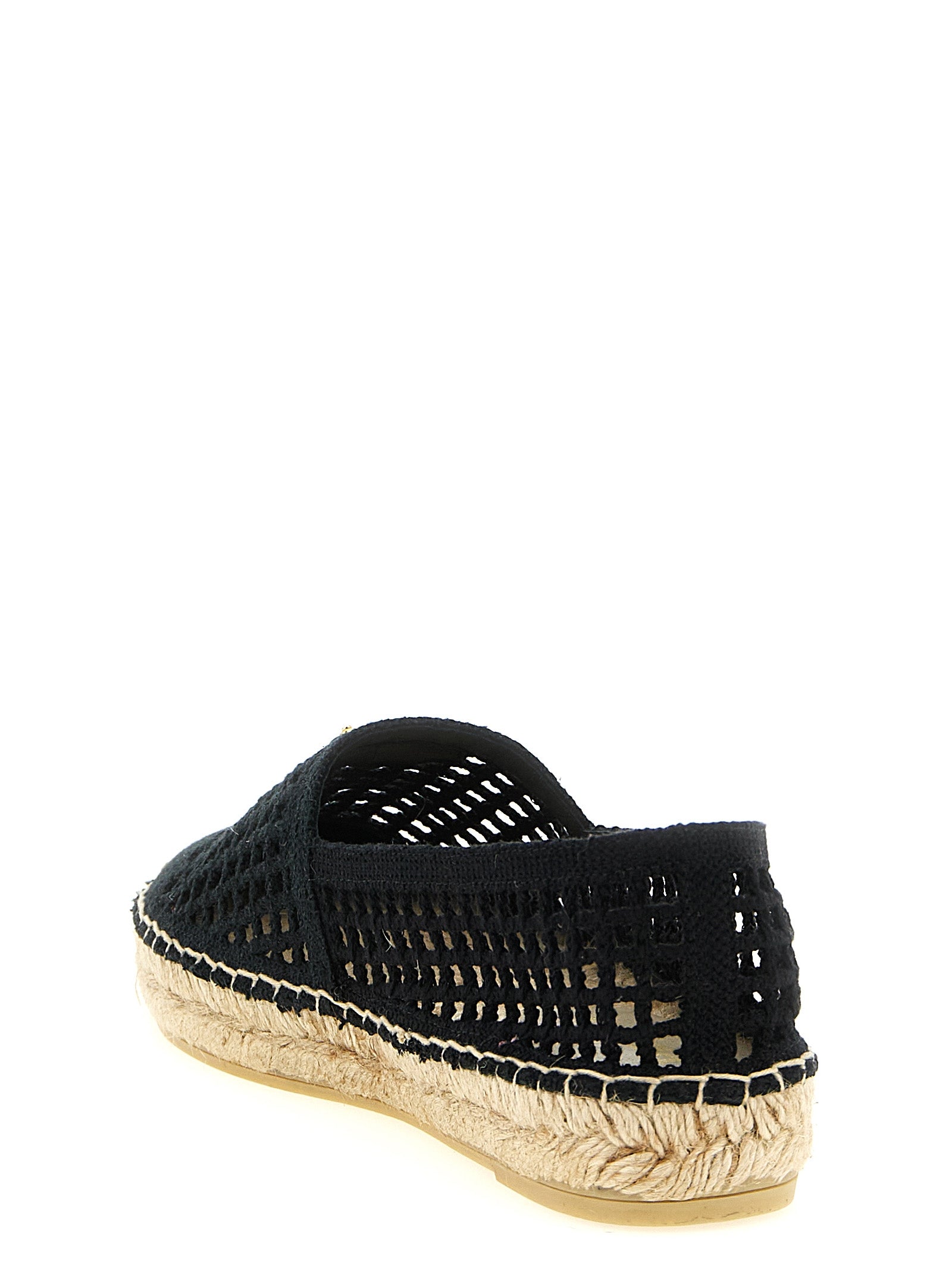 Black Cotton Espadrilles