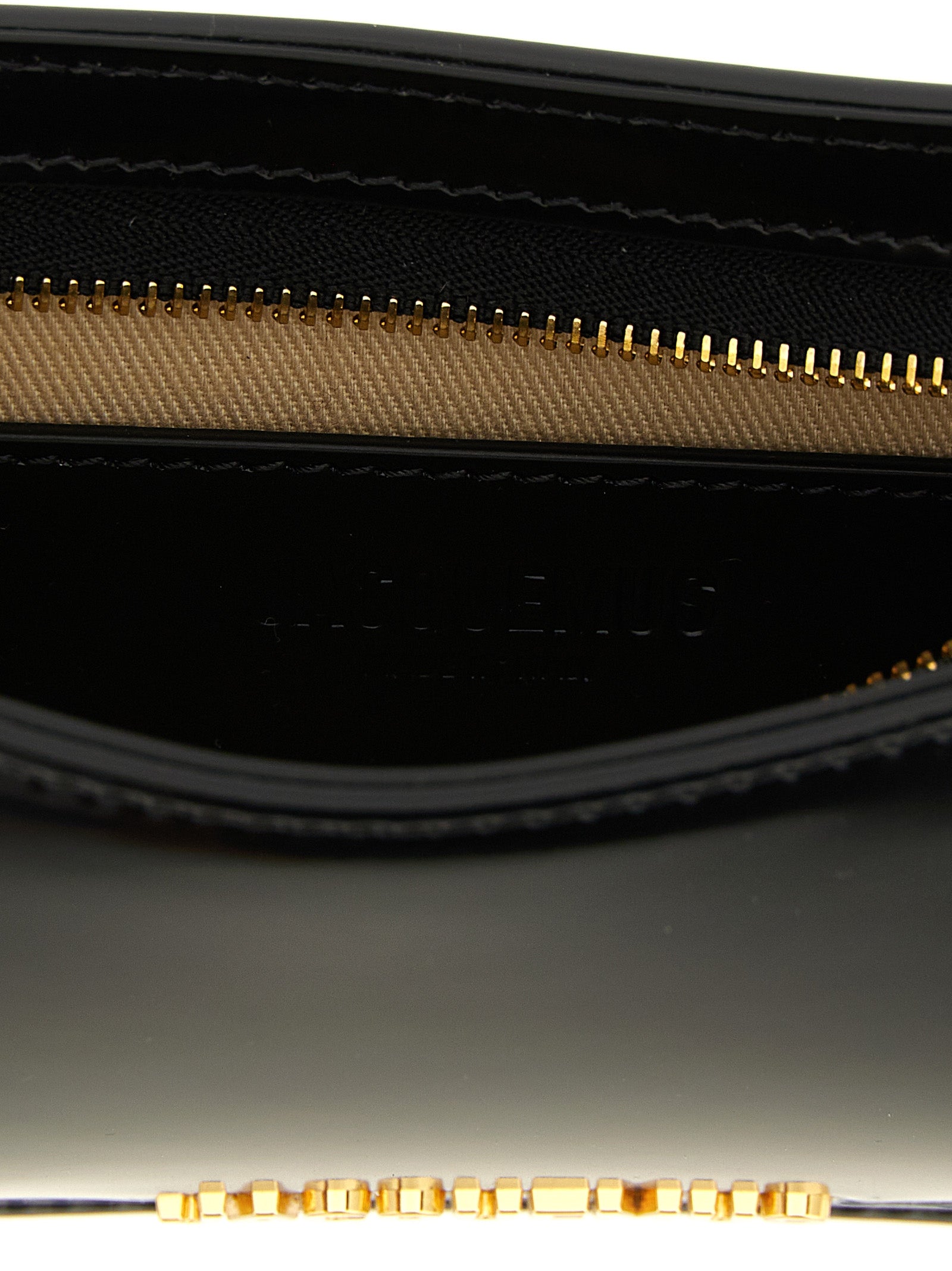 Black Calfskin Shoulder Bag