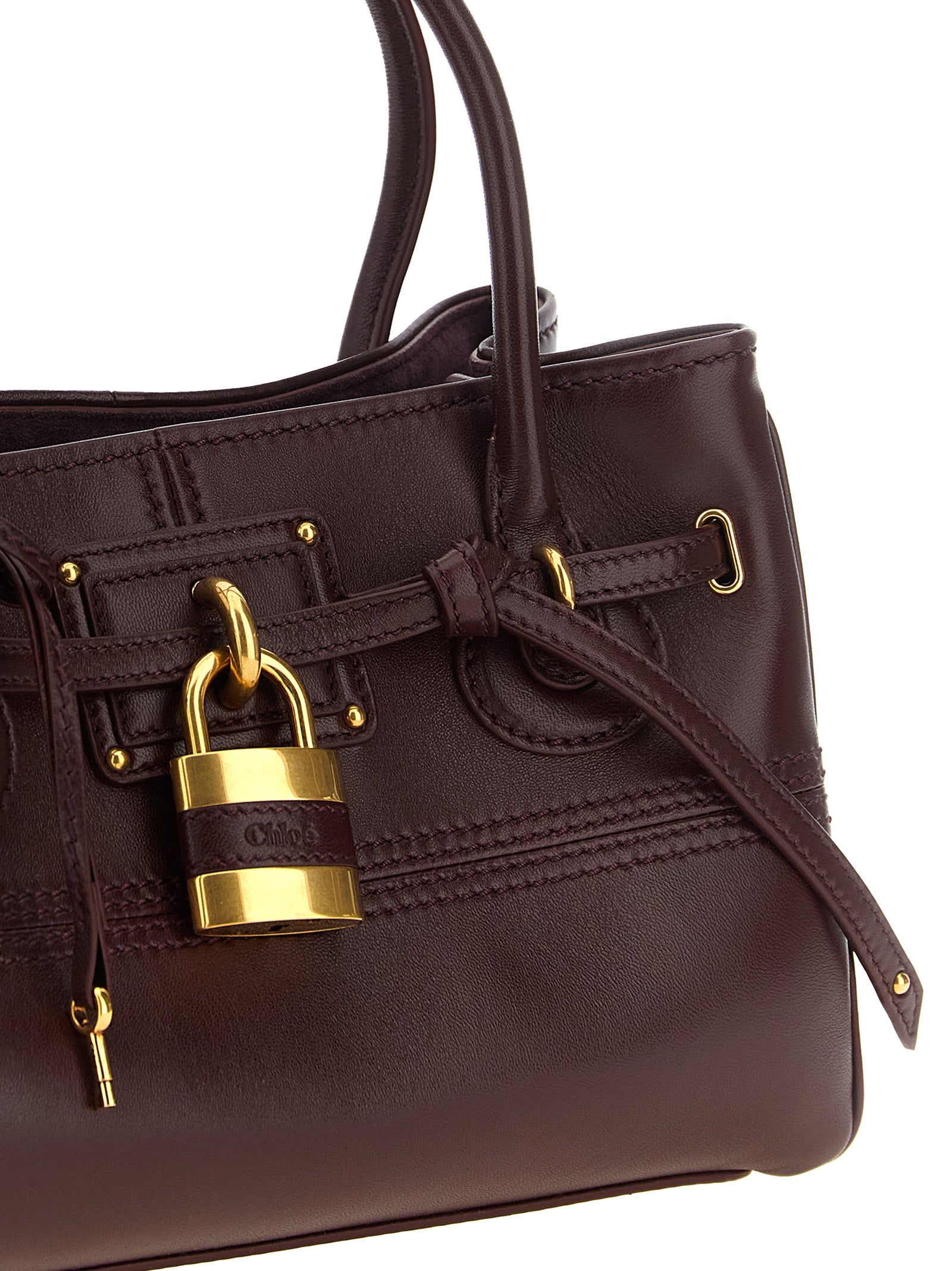 Bordeaux Lamb Leather Shoulder Bag