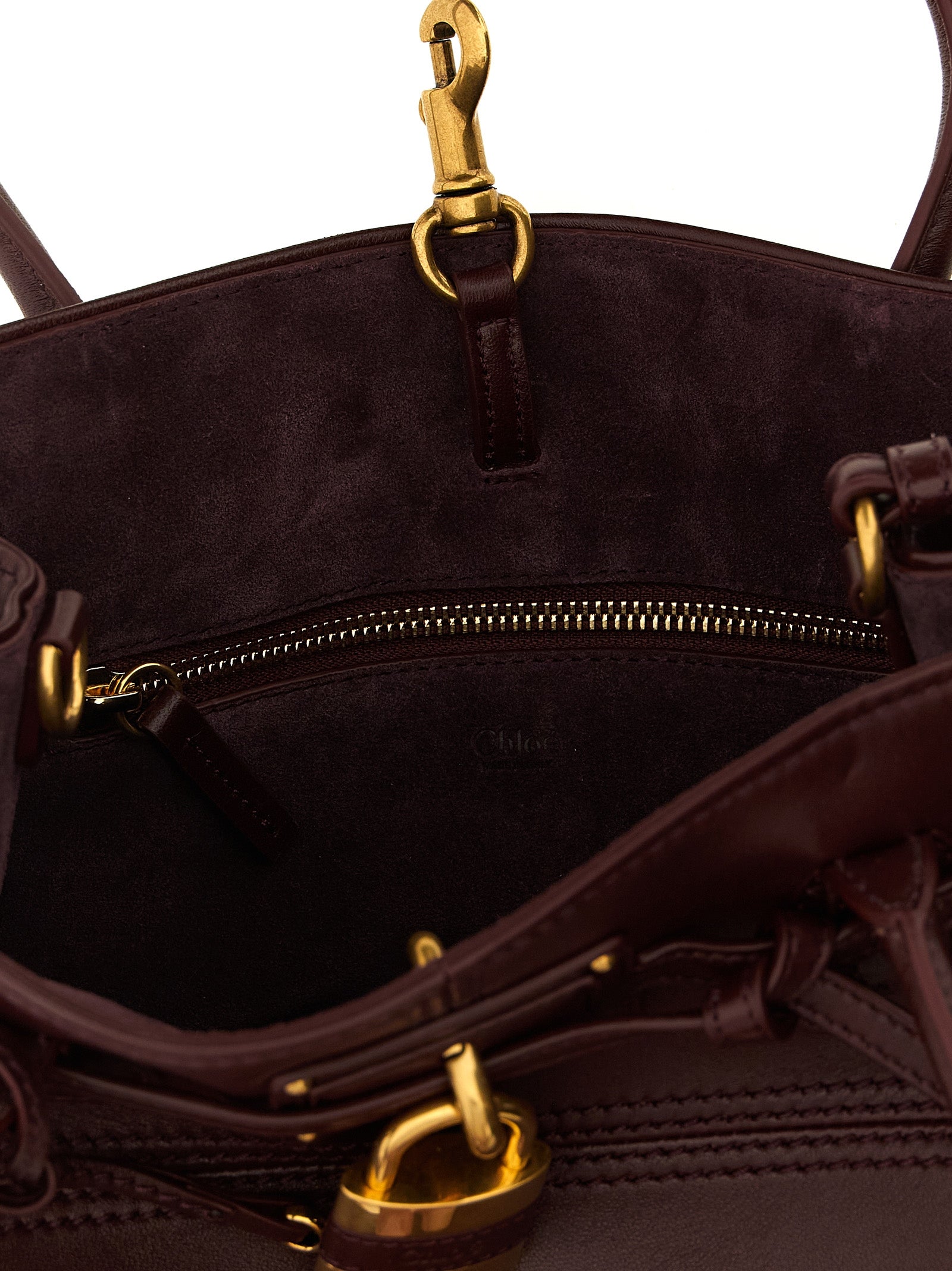 Bordeaux Lamb Leather Shoulder Bag