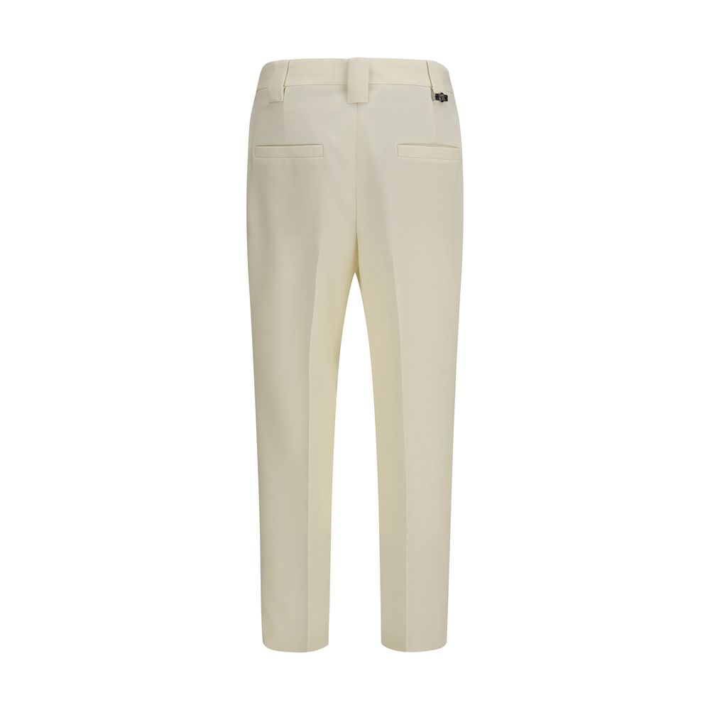 Beige Wool Oves Aries Cropped Pants
