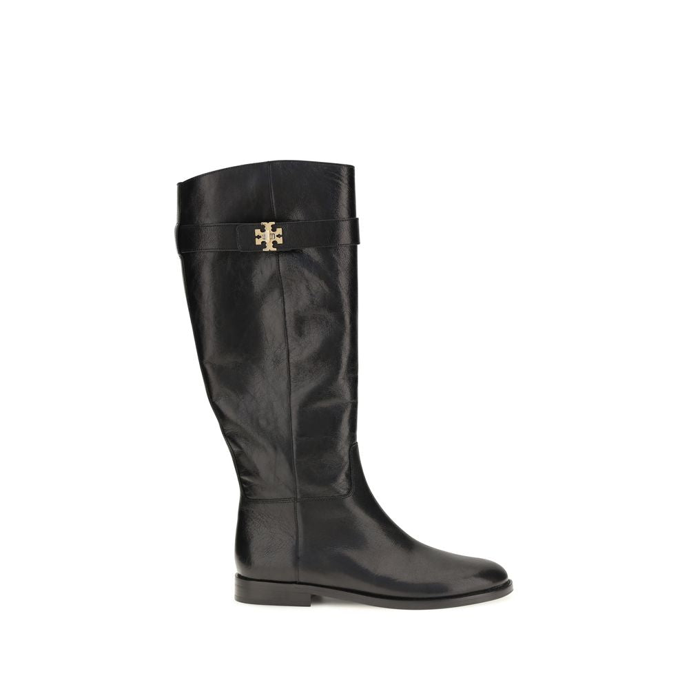 Black Calf Leather Bos Taurus Lace-Up Boots