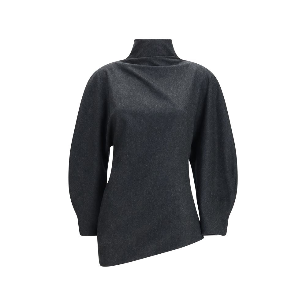 Gray Wool Oves Aries Blouse