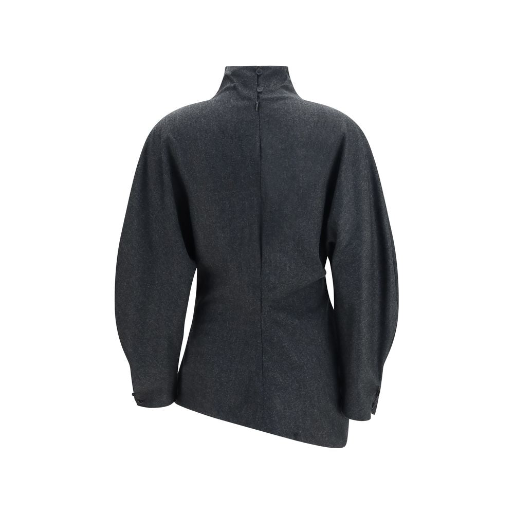 Gray Wool Oves Aries Blouse