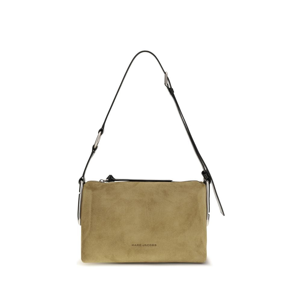 Beige Suede Leather Shoulder Bag