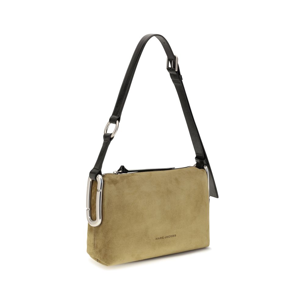 Beige Suede Leather Shoulder Bag