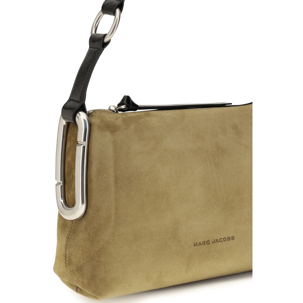 Beige Suede Leather Shoulder Bag