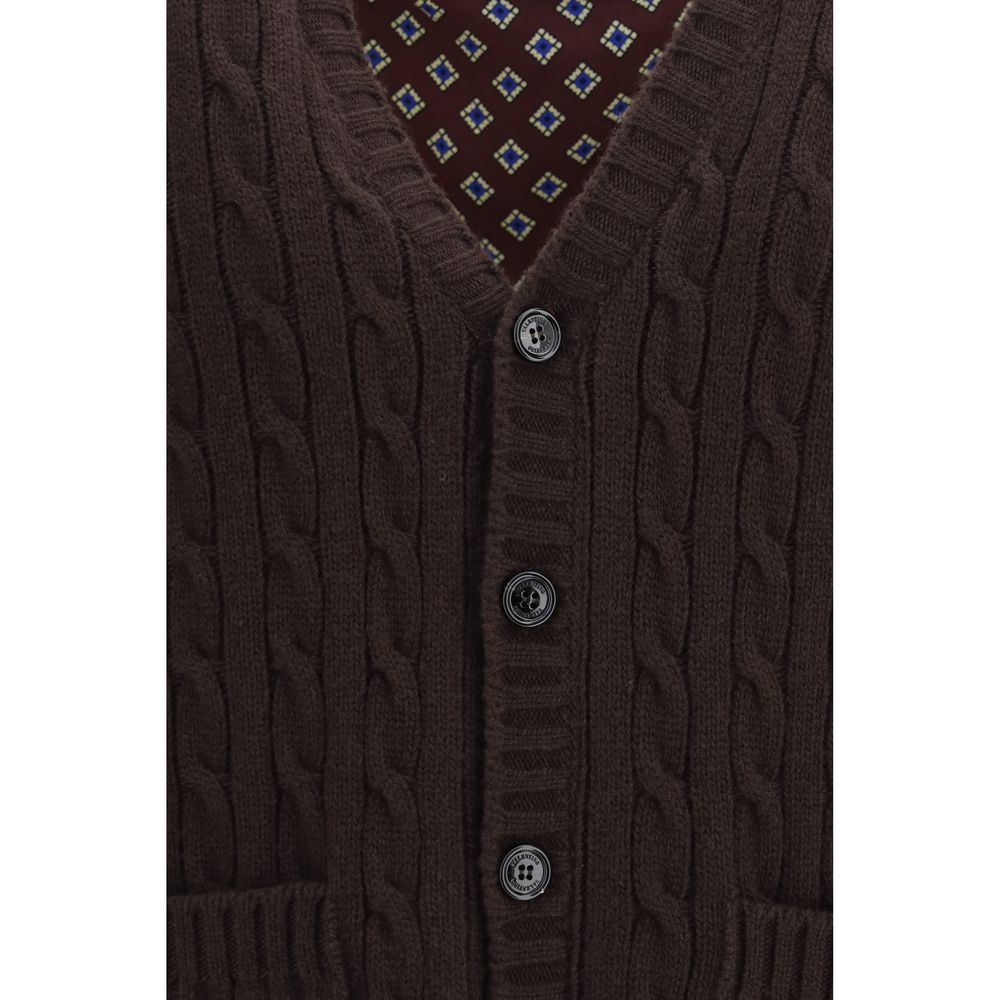 Brown Wool Oves Aries Cardigan