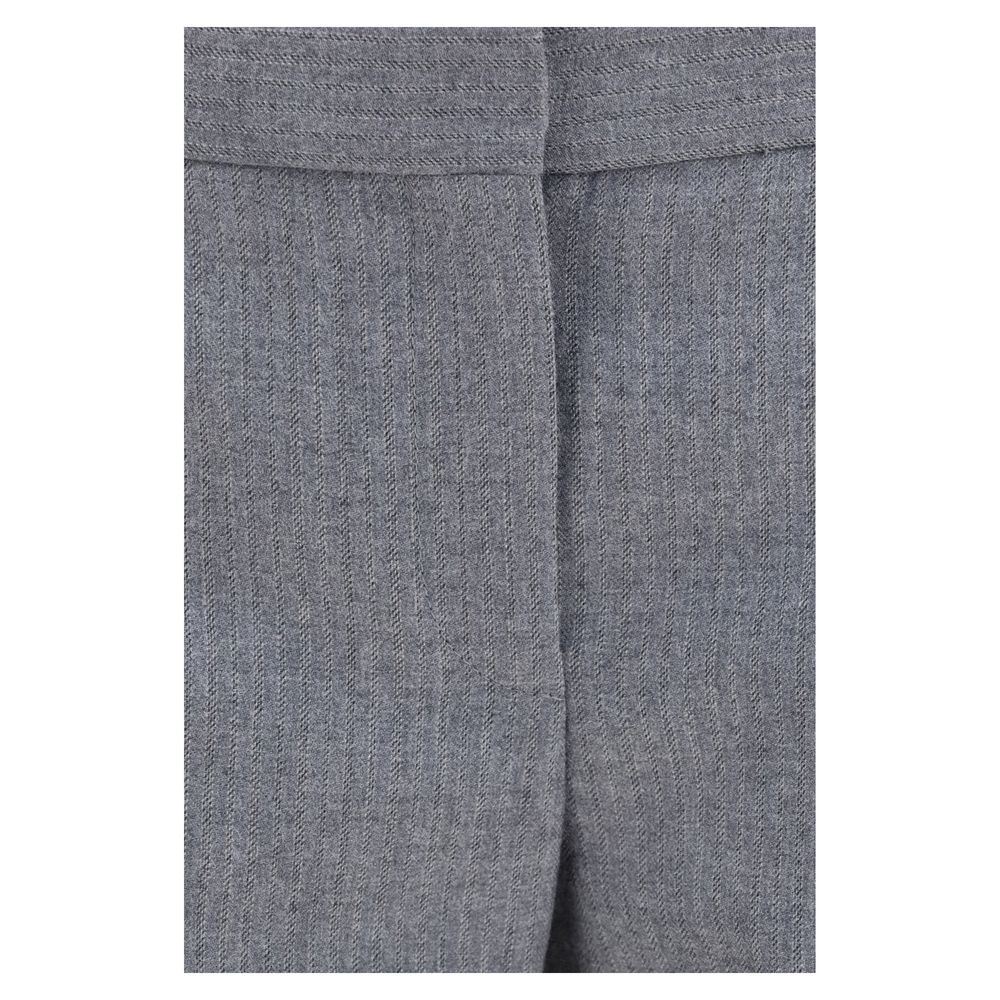 Gray Wool Oves Aries Casual Pants