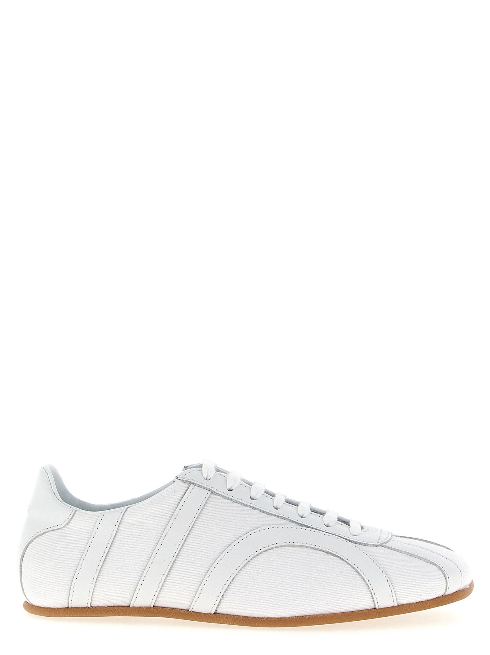 White Recycled Cotton Low Top Sneakers