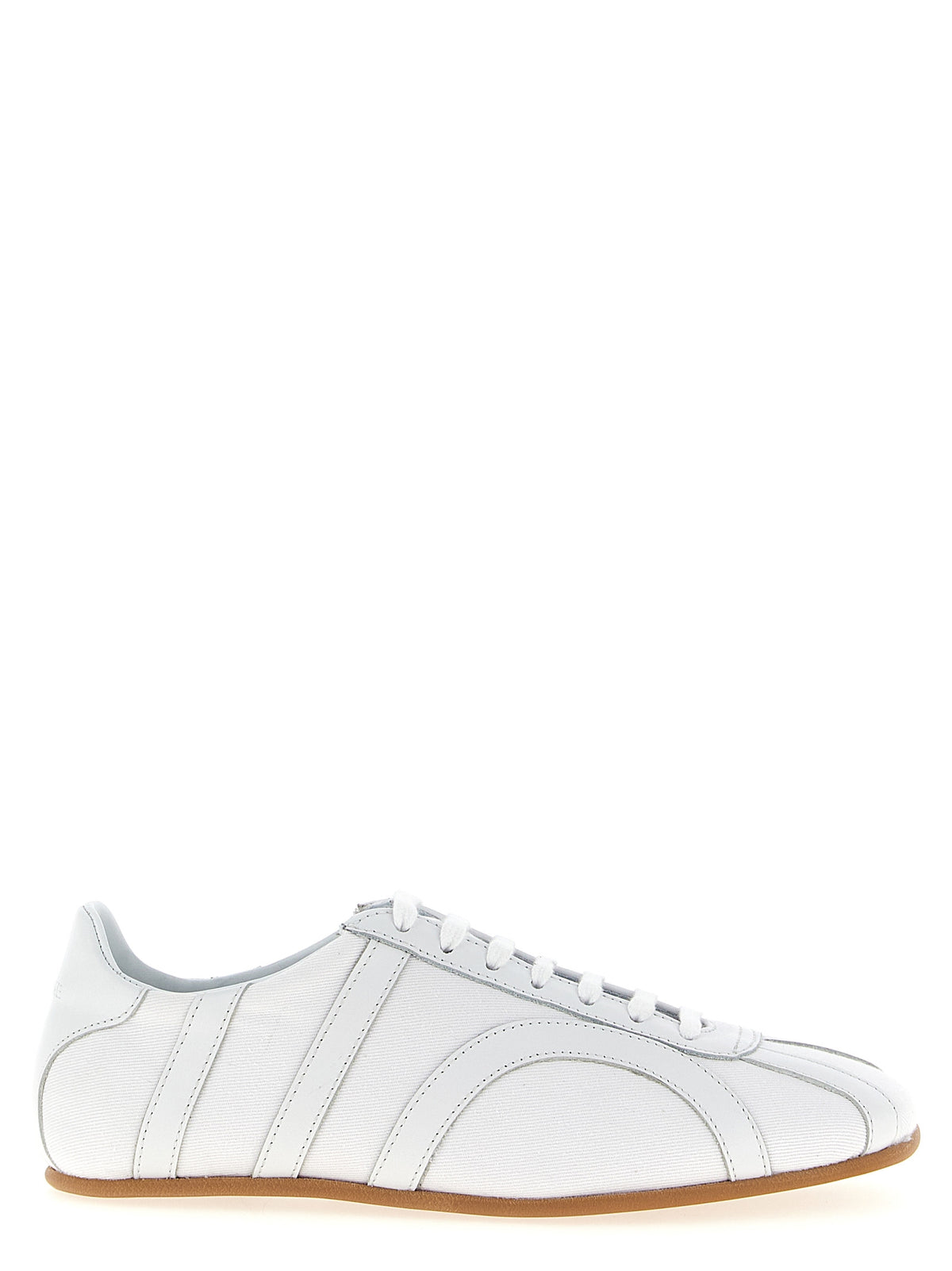 White Recycled Cotton Low Top Sneakers