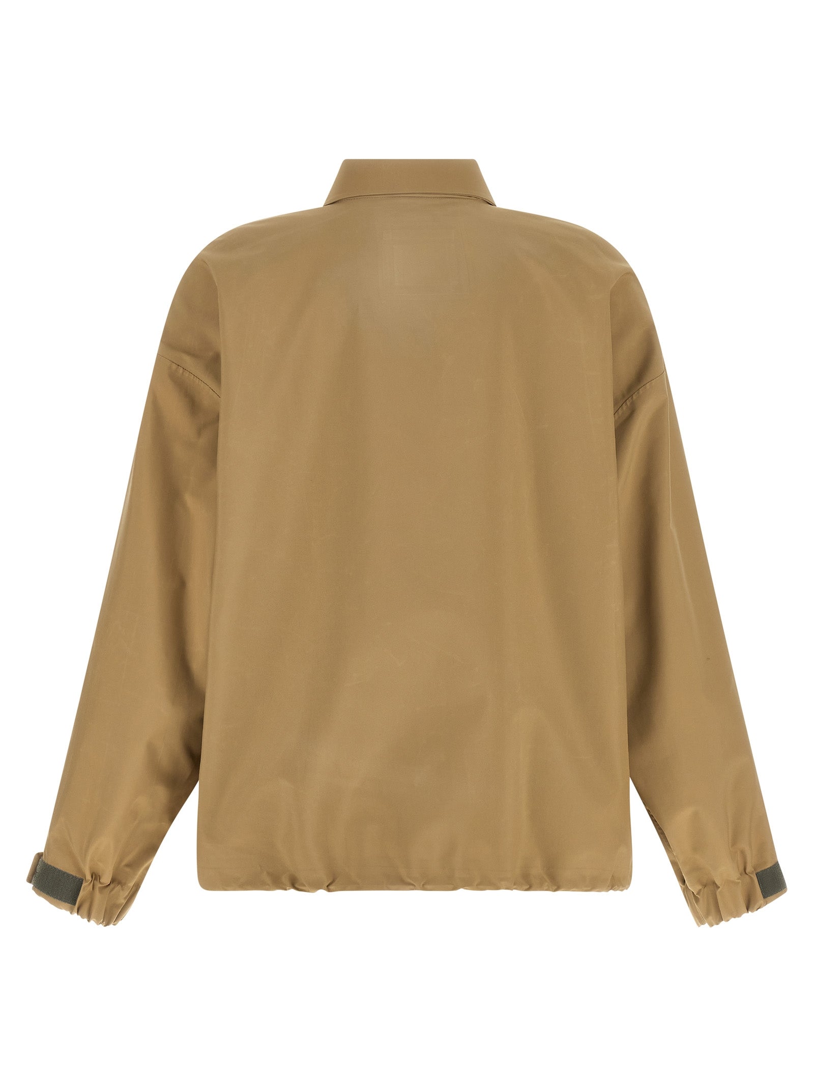 Beige Recycled Polyester Shell Jacket