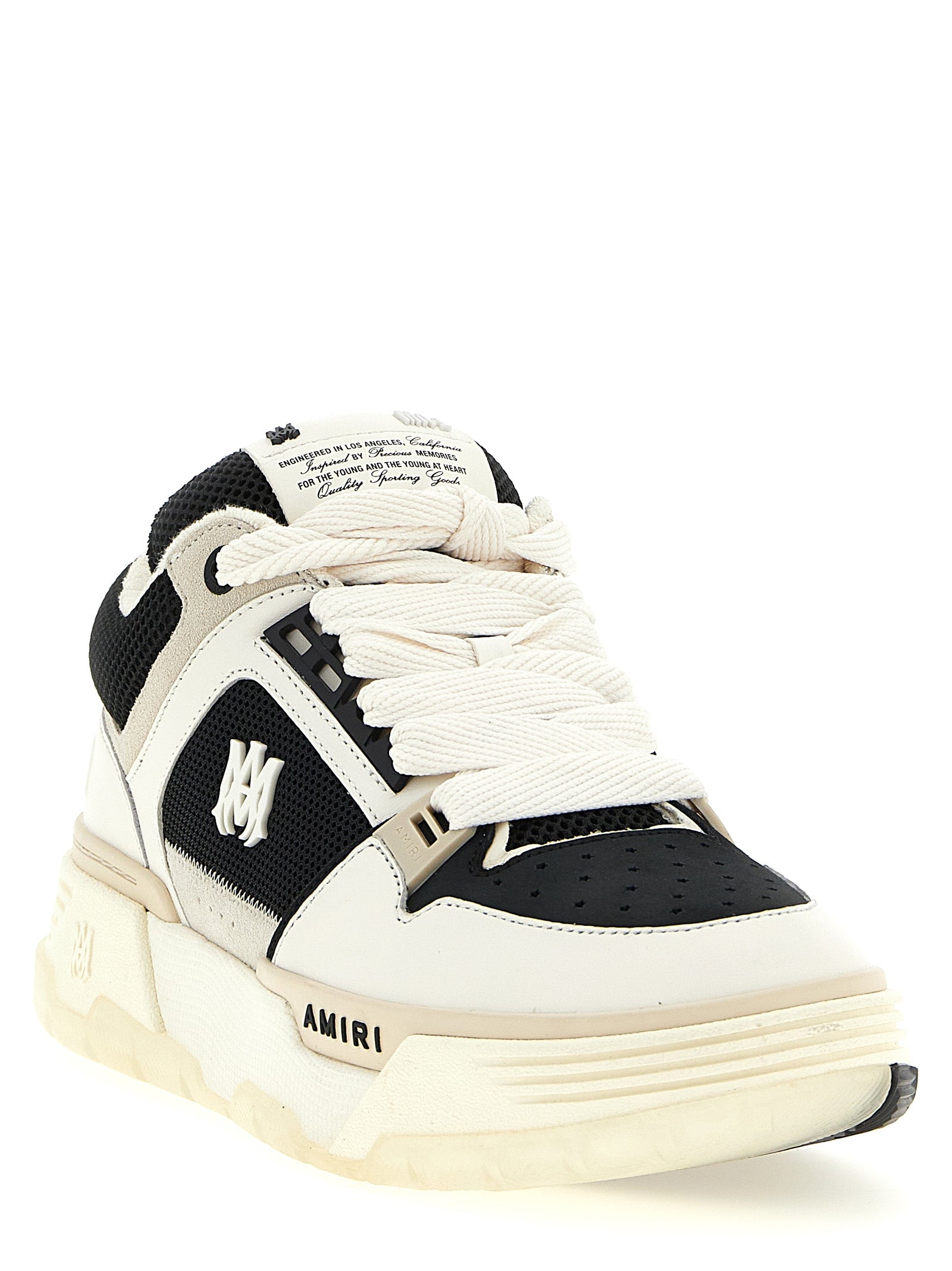 Bicolor Calfskin Athletic Sneakers