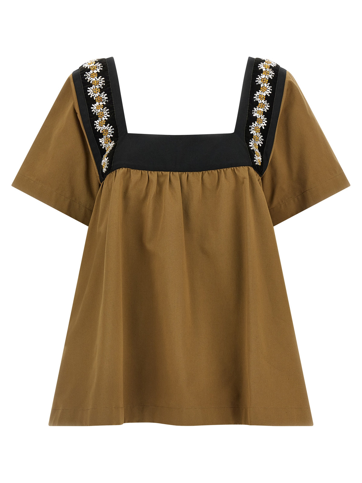 Beige Cotton Blouse