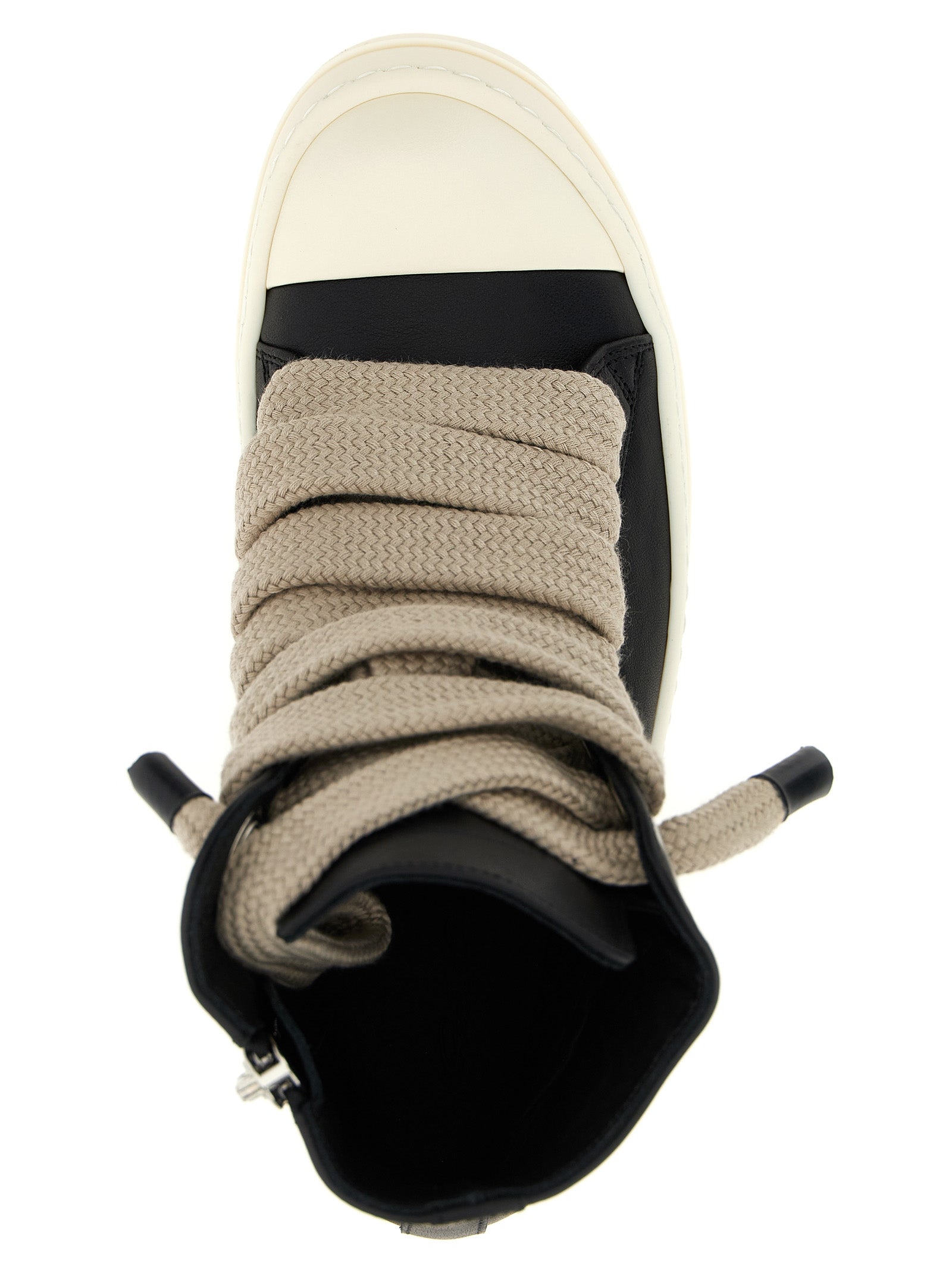 Bicolor Calfskin High Top Sneakers