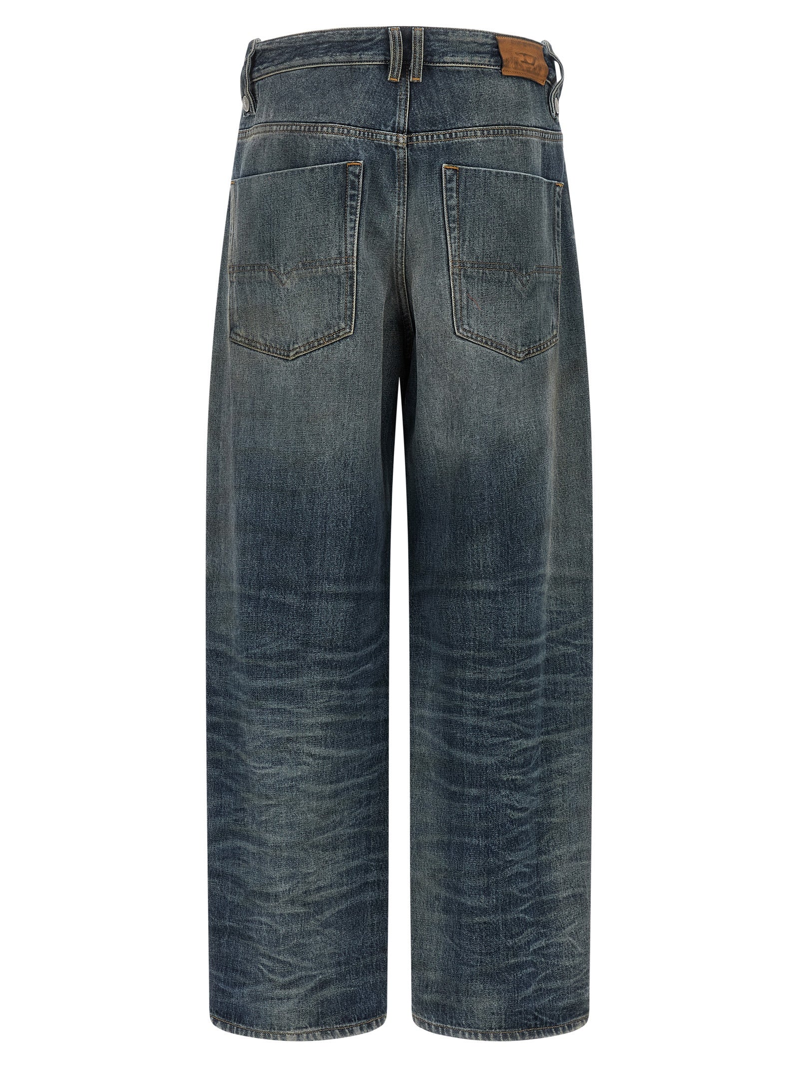 Blue Cotton Relaxed Fit Jeans