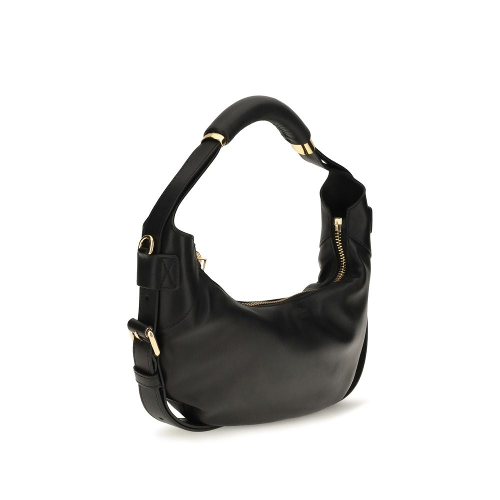 Black Calf Leather Bos Taurus Handbag