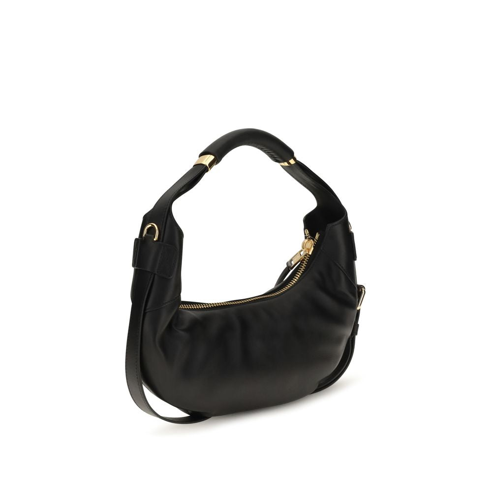 Black Calf Leather Bos Taurus Handbag