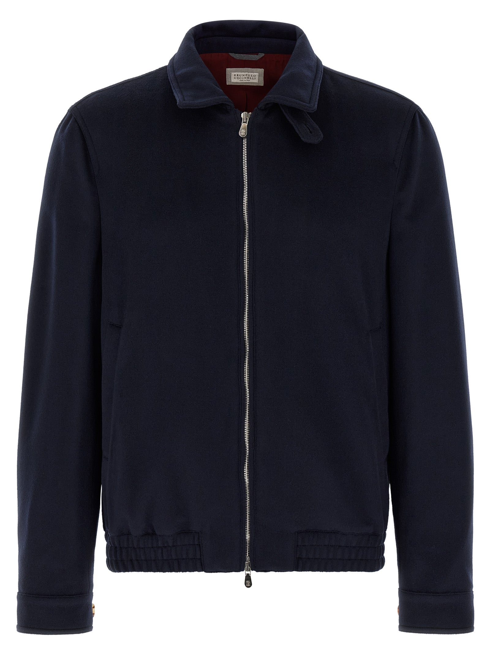 Blue Virgin Wool Bomber