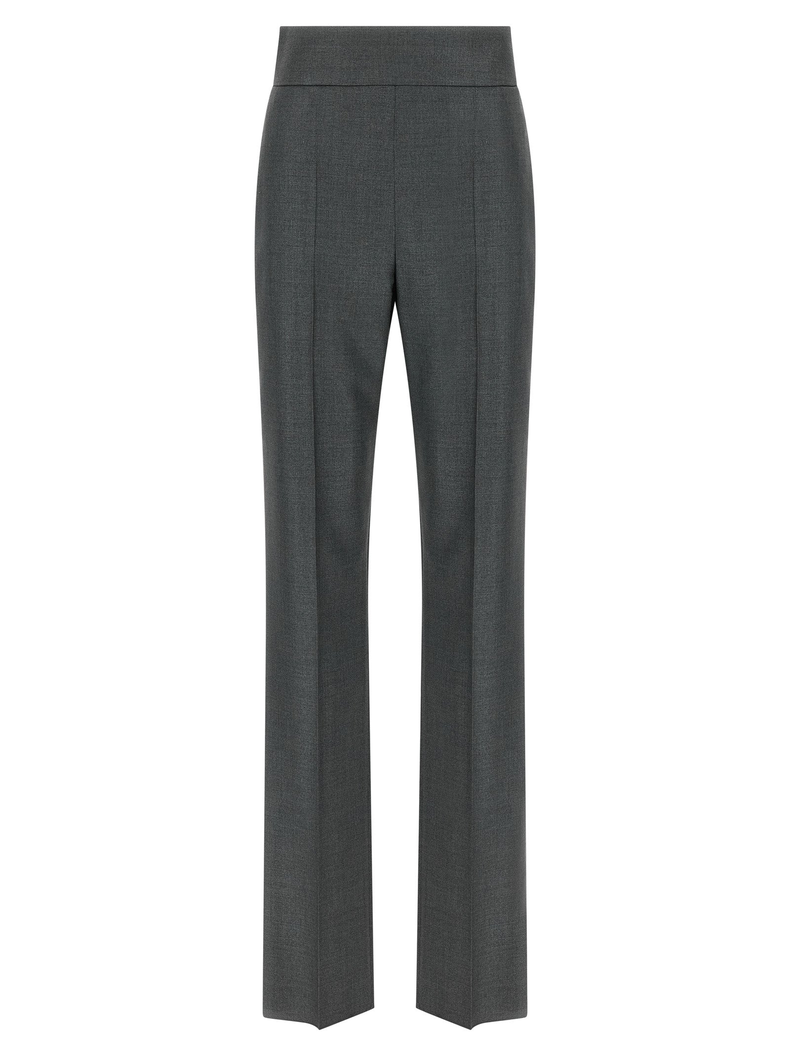 Gray Virgin Wool Dress Pants