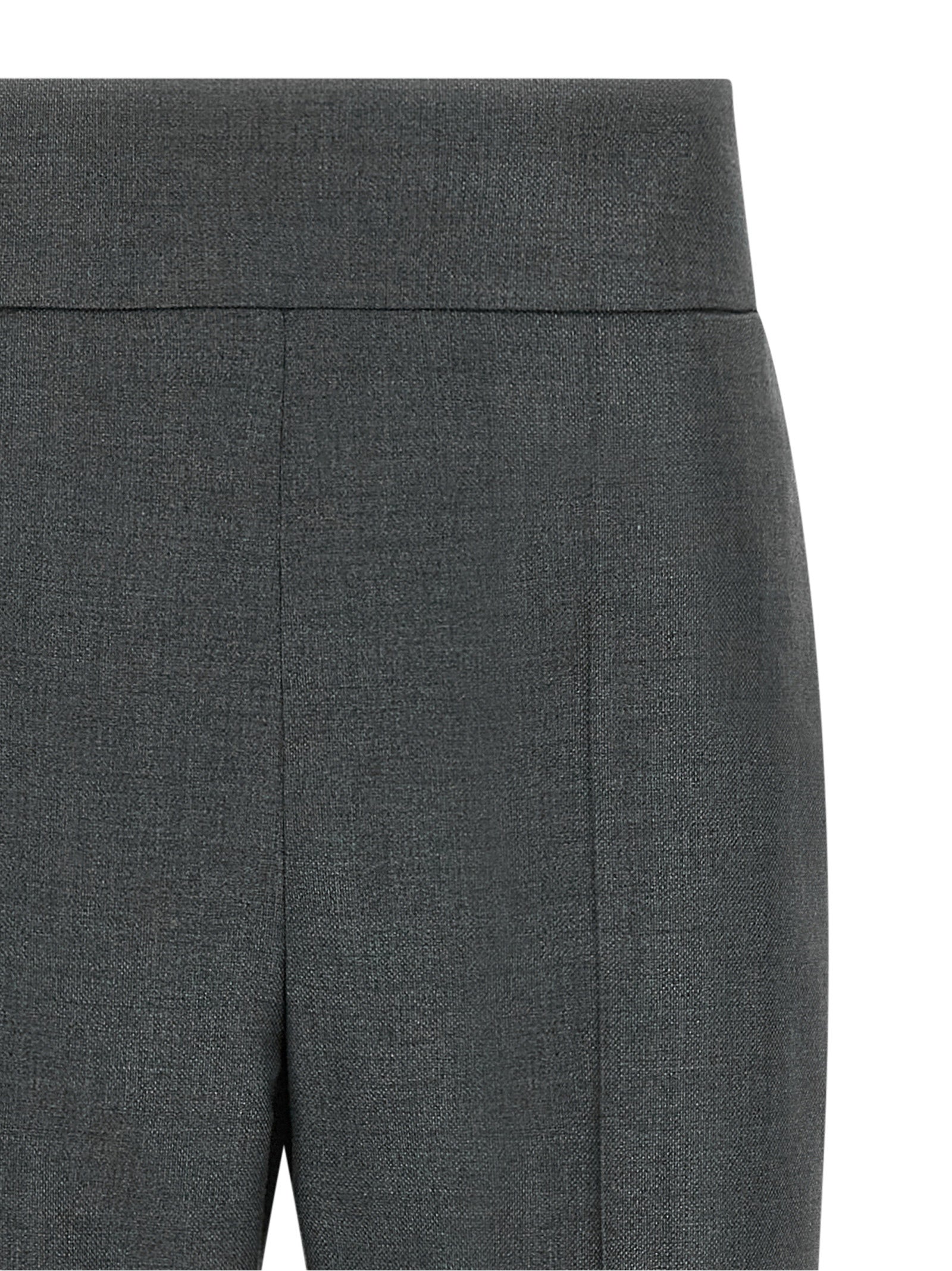 Gray Virgin Wool Dress Pants